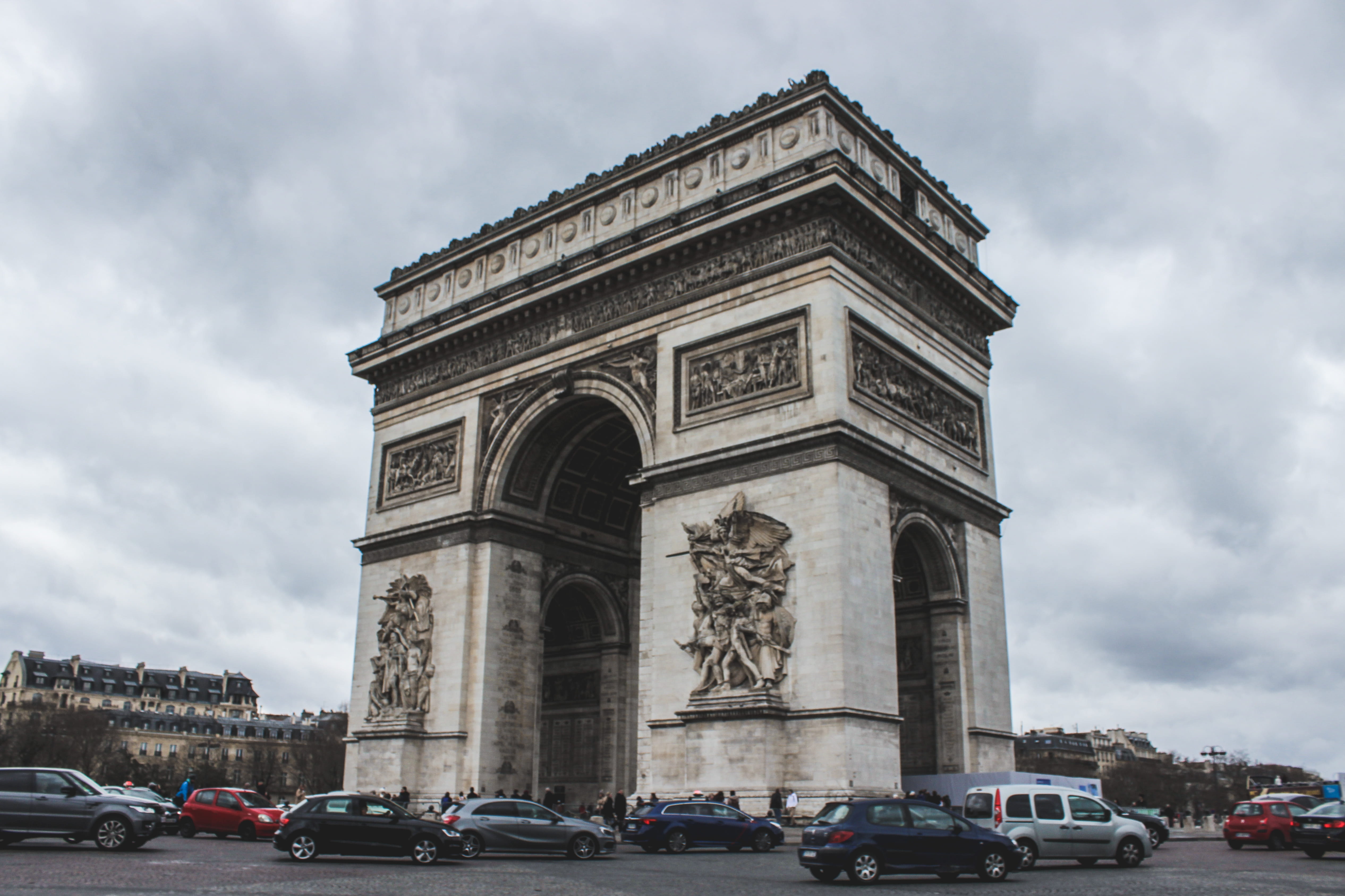 travel destinations, land vehicle, built structure, street, architechture, paris, 4K, building exterior, day, travel, car, the past, buildings, mode of transportation, HD Wallpaper