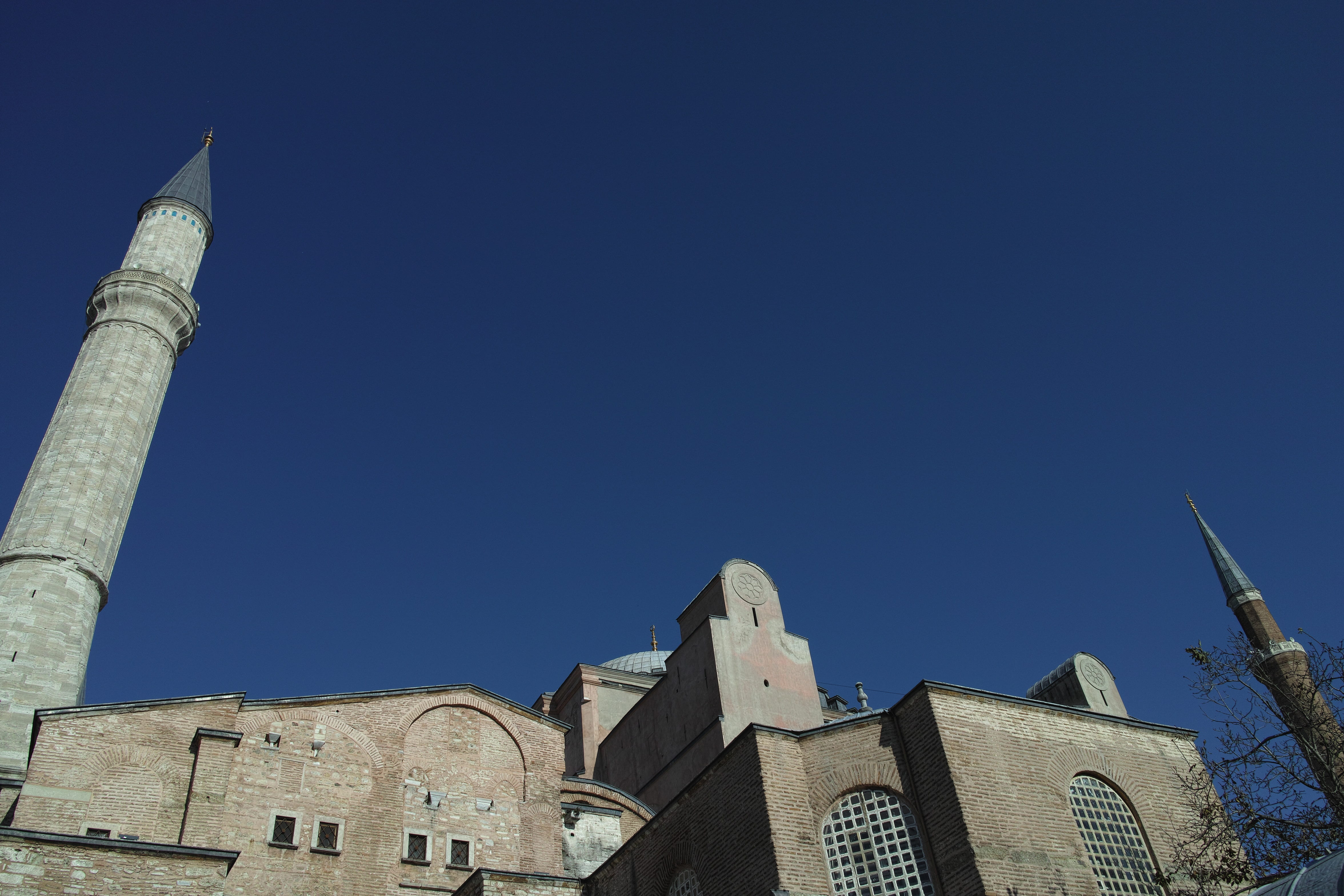 building exterior, prayer, tourism, place of worship, history, religion, listen, city, historical city, beautiful, hagia sophia, building, faith, peace, HD Wallpaper