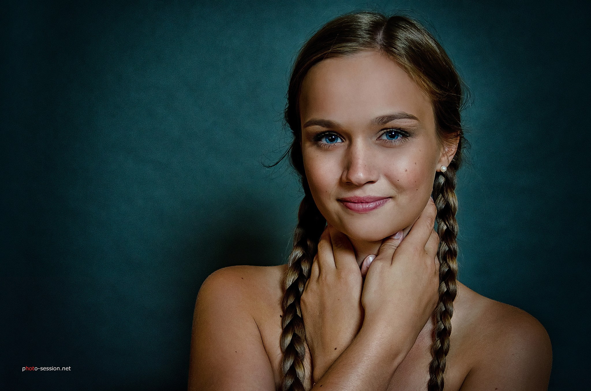long hair, women, hair, young adult, beautiful woman, beauty, looking at camera, braids, adult, young women, hairstyle, indoors, studio shot, one person, HD Wallpaper