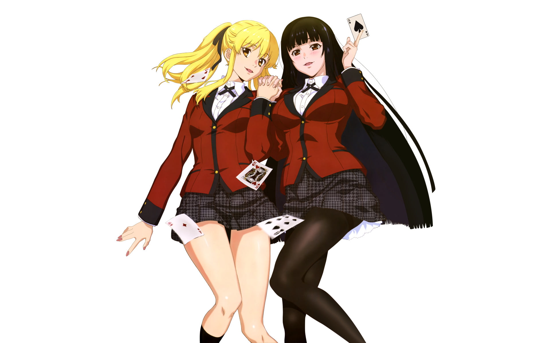 Yumeko Jabami, 1080P, Kakegurui, Meari Saotome, Anime, HD Wallpaper