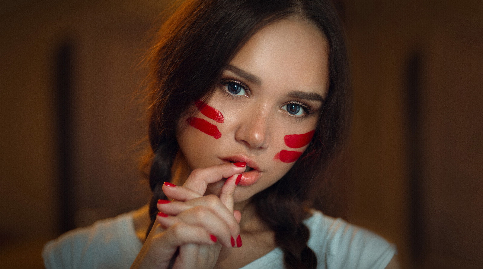 brunette, women, Alexey Slesarev, 720P, HD Wallpaper
