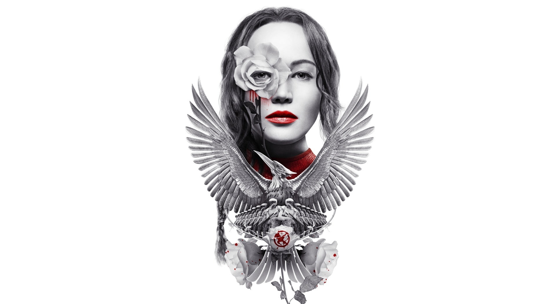 adult, Movies, human face, Other Movies, circus, fear, female, cut out, one person, 1080P, red, halloween, horror, indoors, white background, celebration, HD Wallpaper