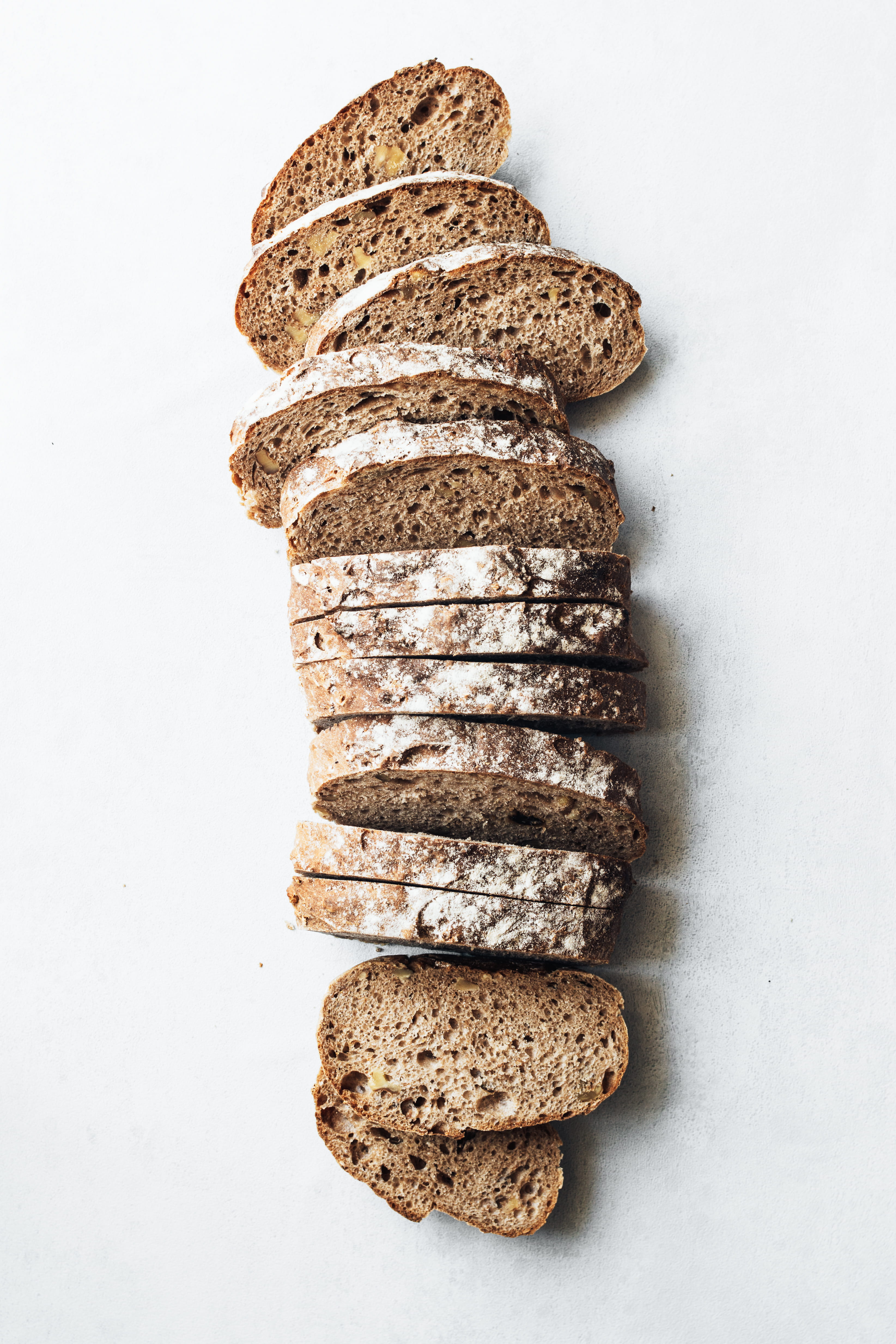 freshness, wholemeal, no people, food, indoors, studio shot, food styling, food photography, wellbeing, table, breads, food and drink, healthy eating, white background, Phone HD Wallpaper