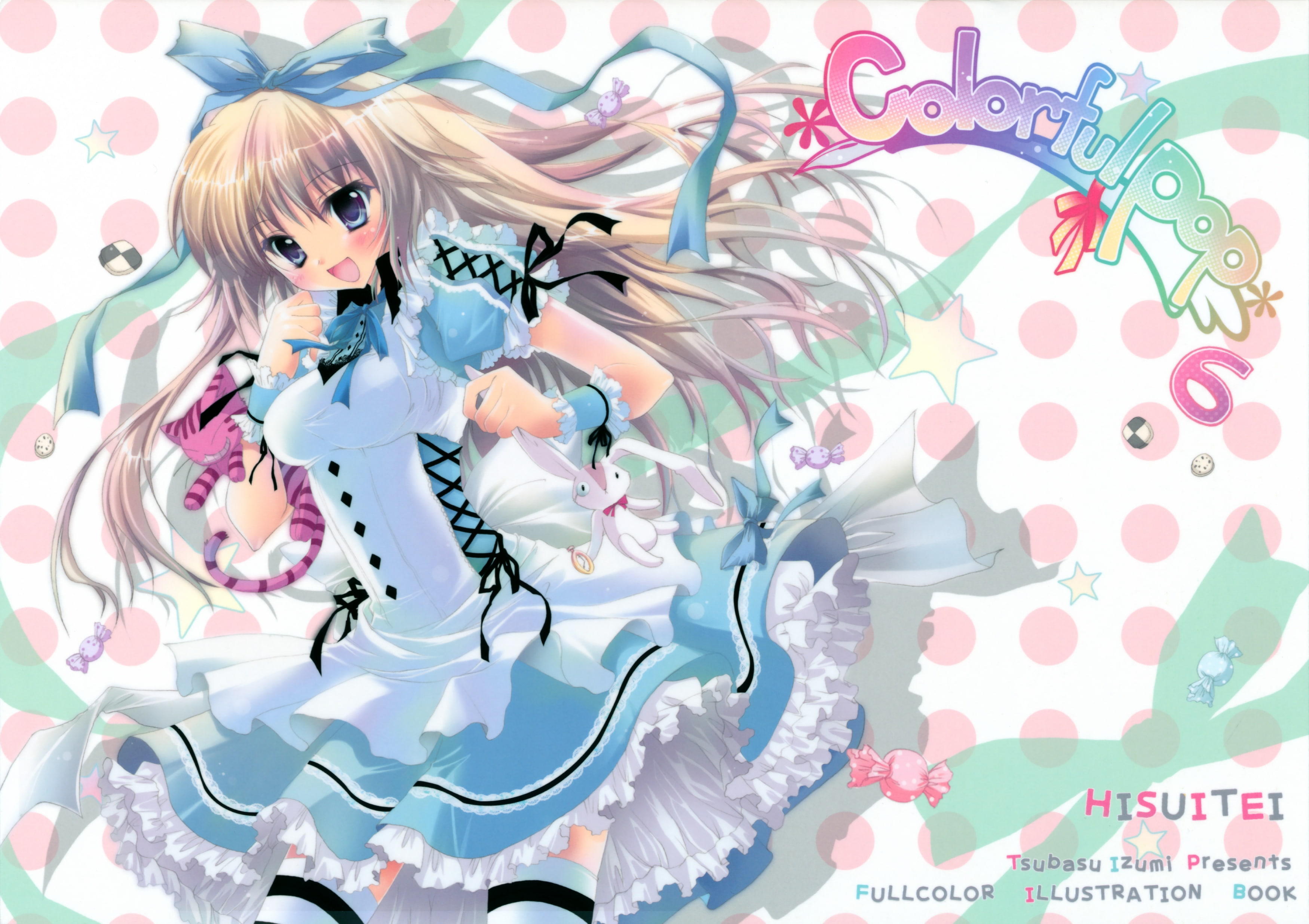 thighhighs, wonderland, alice, tsubasu, 2K, animal, fashion, scan, cat, lolita, cheshire, blush, izumi, HD Wallpaper