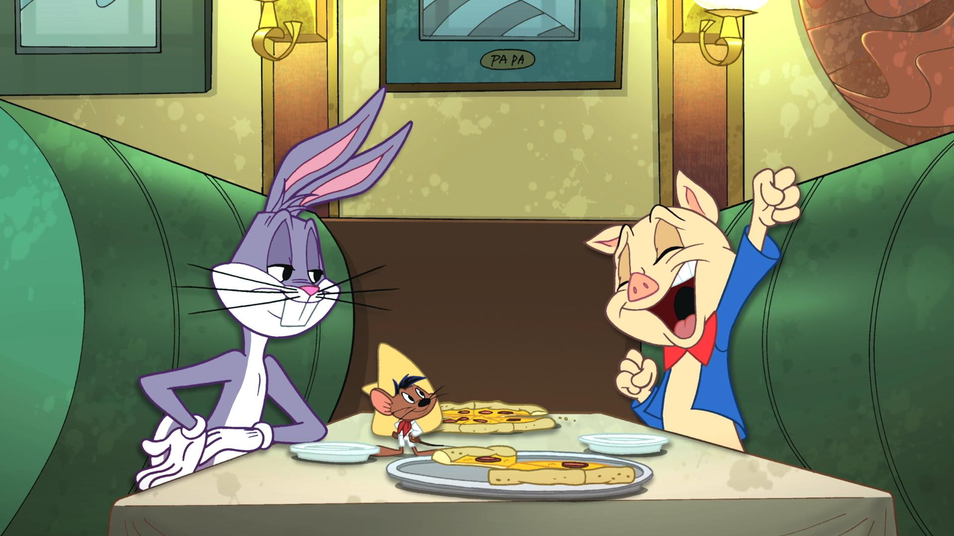 bugs, 1080P, porky, looney, tunes, speedy, pig, bunny, HD Wallpaper