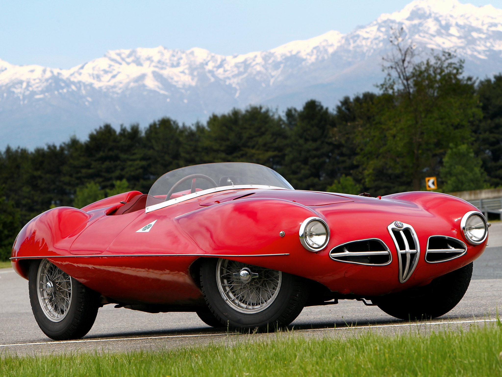 retro, spider, 1951, c52, alfa, disco, 1080P, volante, supercar, romeo, 1900, supercars, HD Wallpaper