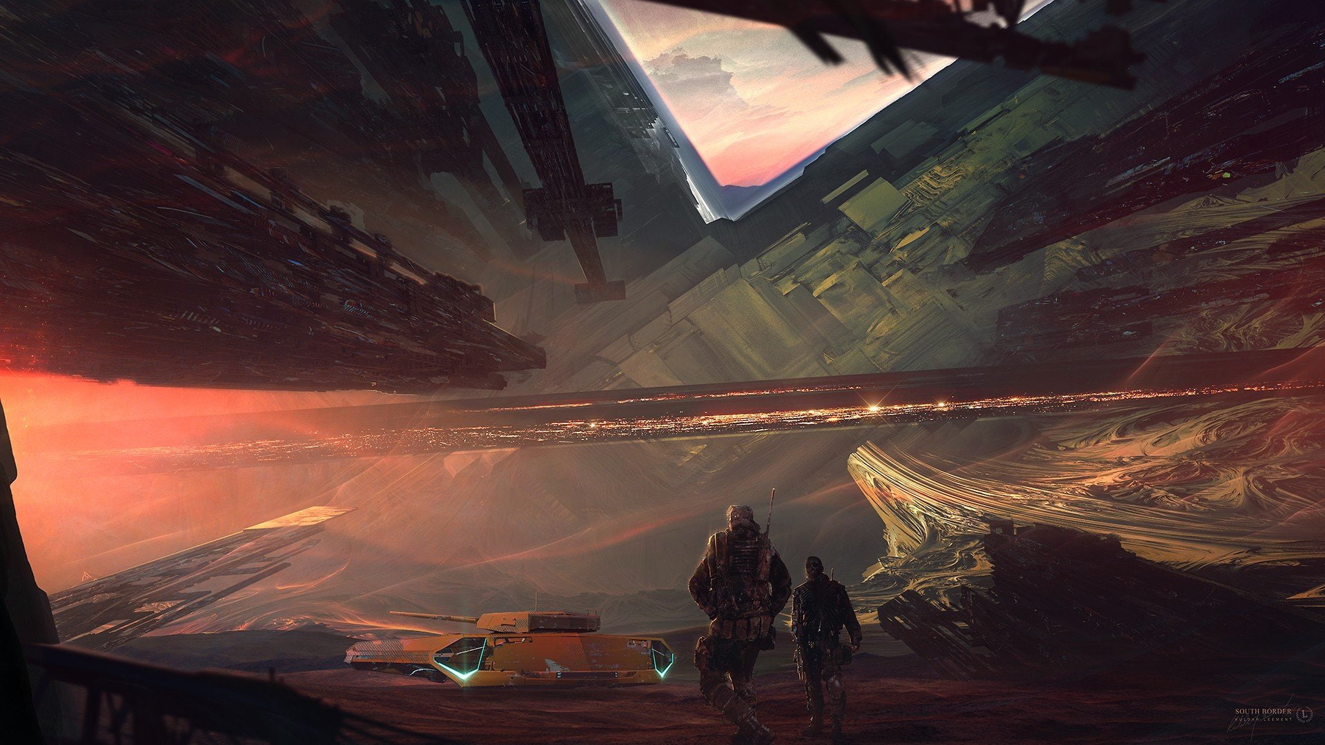 science fiction, Kuldar Leement, 1080P, Tank, HD Wallpaper
