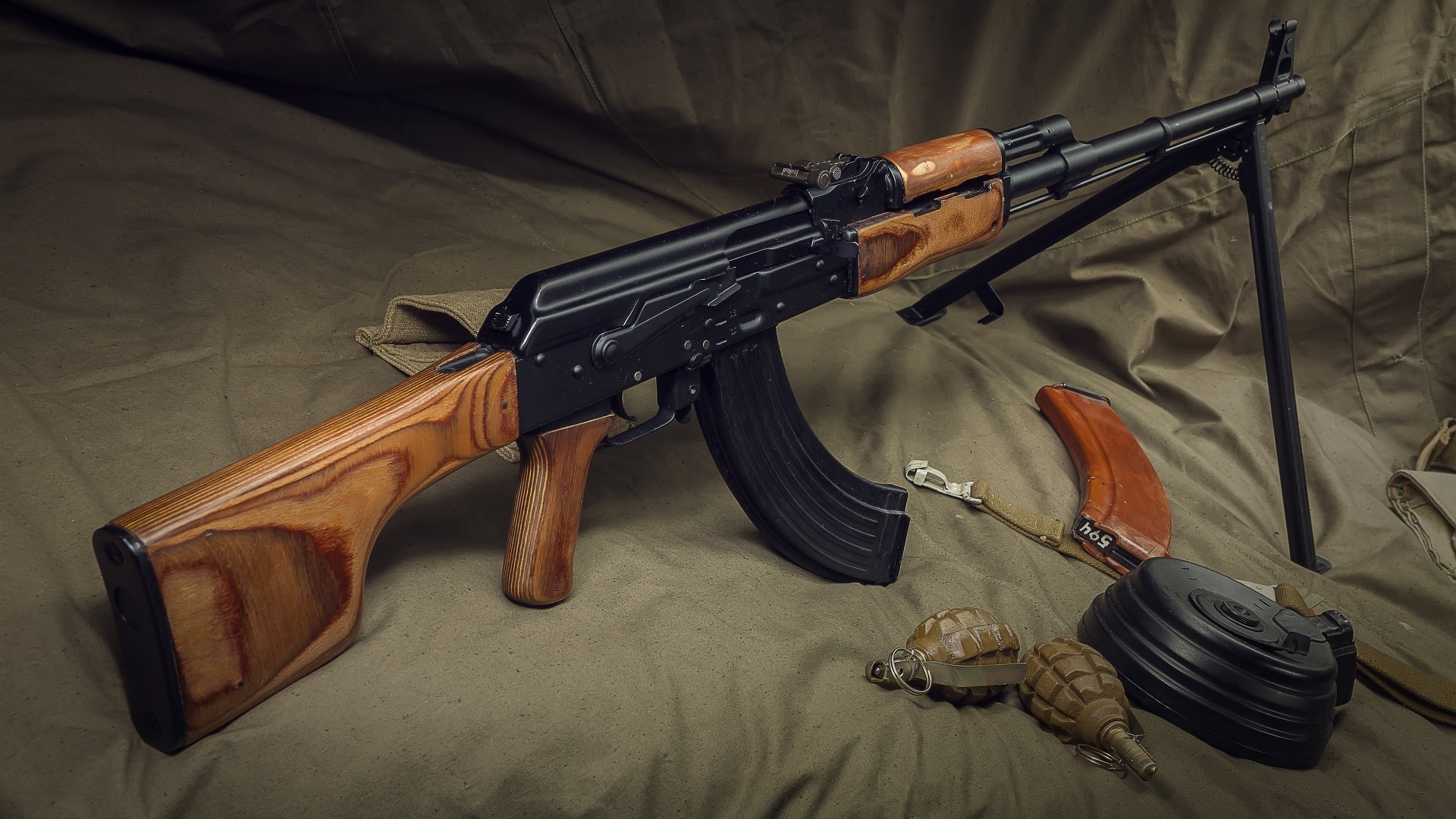 weapon, The PKK, weapons, RPK, 1080P, machine gun, HD Wallpaper