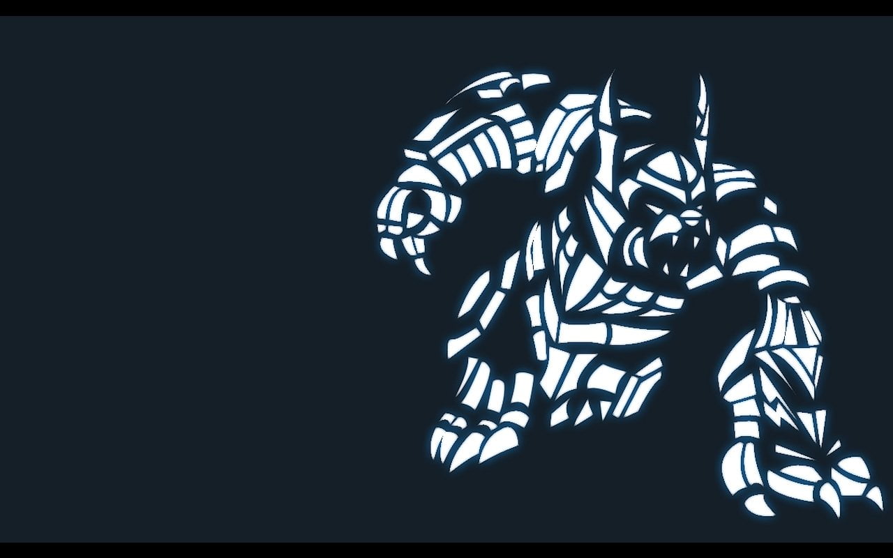 low angle view, 720P, black background, auto post production filter, Volibear (League Of Legends), unrecognizable person, silhouette, art and craft, pattern, HD Wallpaper