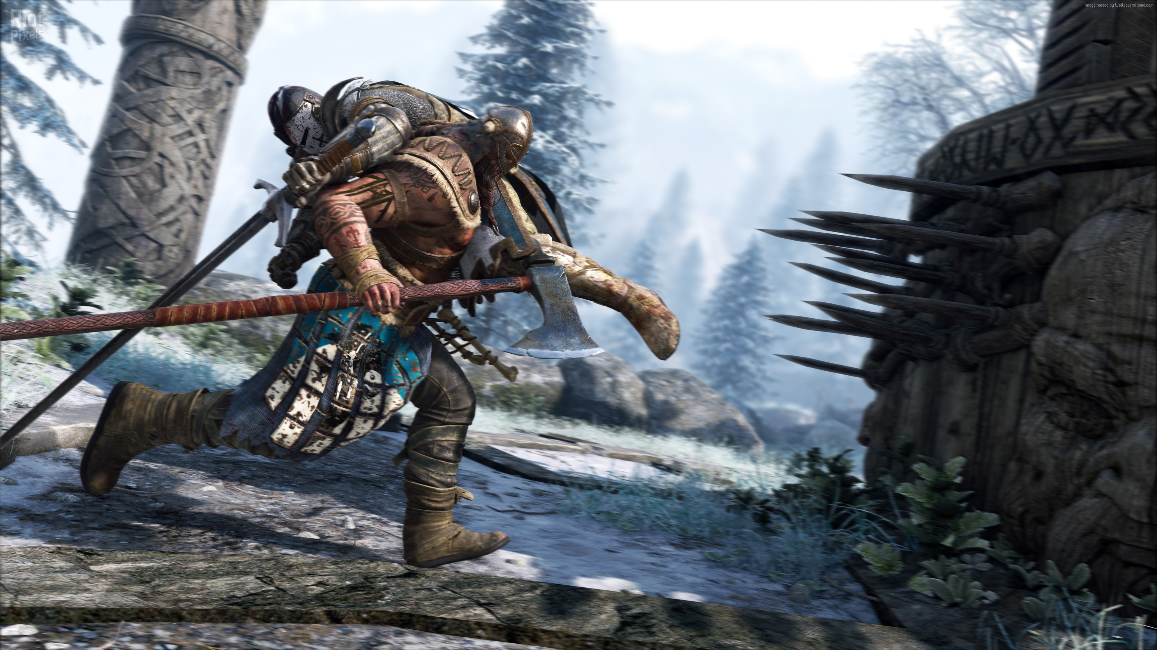 nature, focus on foreground, PlayStation 4, animal, rope, Xbox One, day, mountain, plant, wood - material, no people, outdoors, For Honor, animal themes, HD Wallpaper