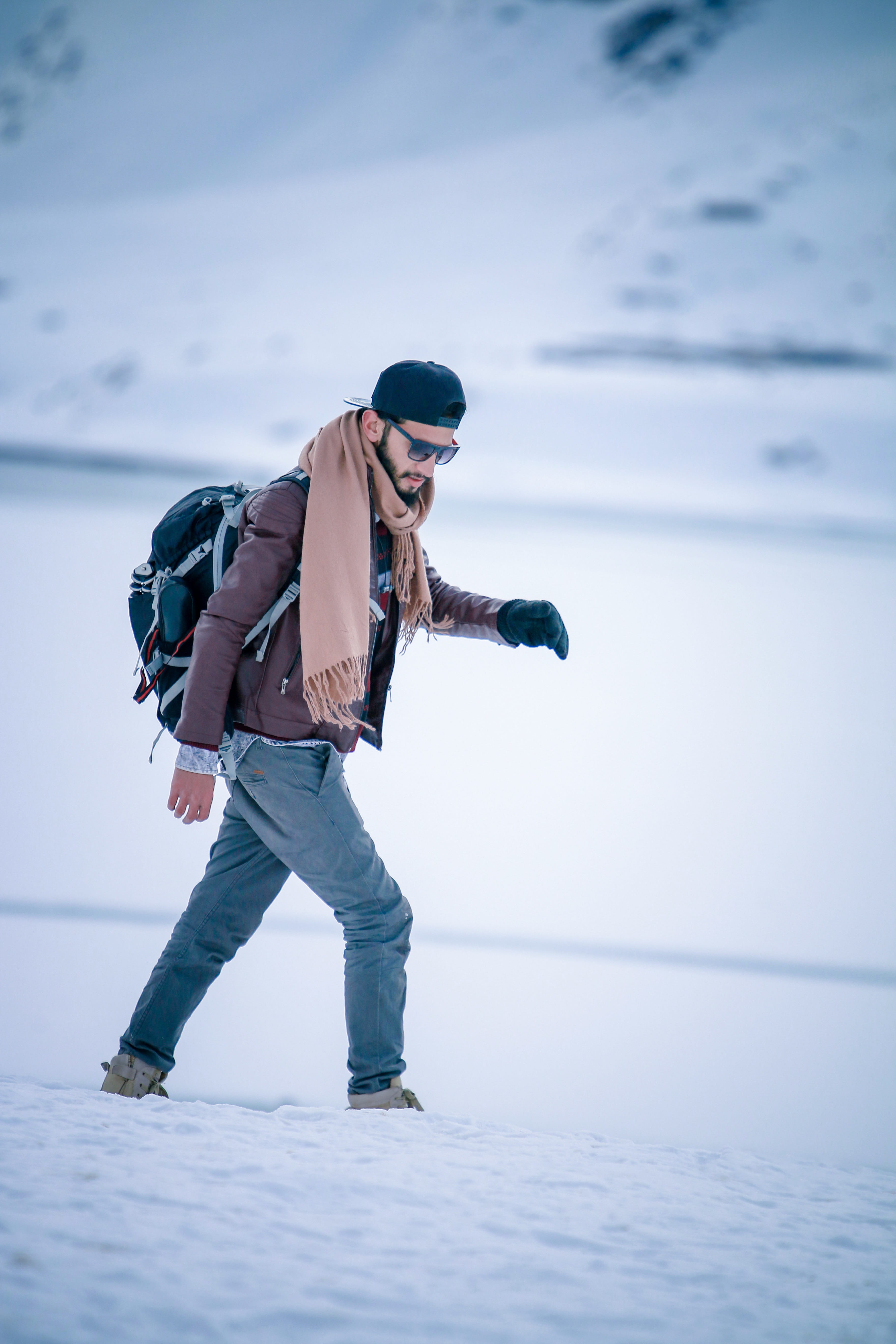 beauty, scenics - nature, boy, male model, outdoors, style, portrait, fashion, white, day, attractive, stylish, standing, beauty in nature, cold temperature, Phone HD Wallpaper