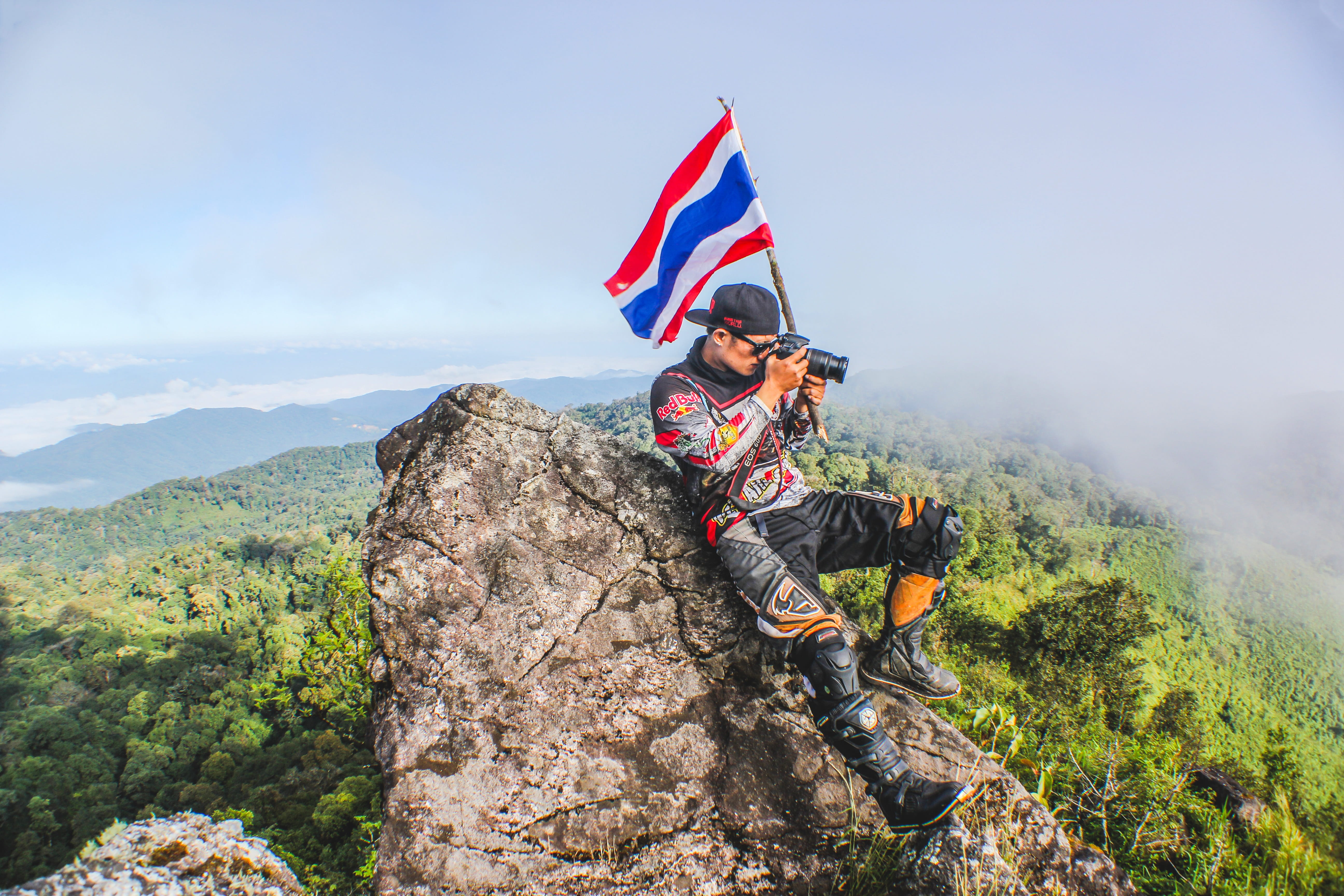 crafts, adventure, english man, full length, doing work, rock - object, orange, patriotism, men, leisure activity, bangkok, tool, asia, adult, lifestyles, HD Wallpaper