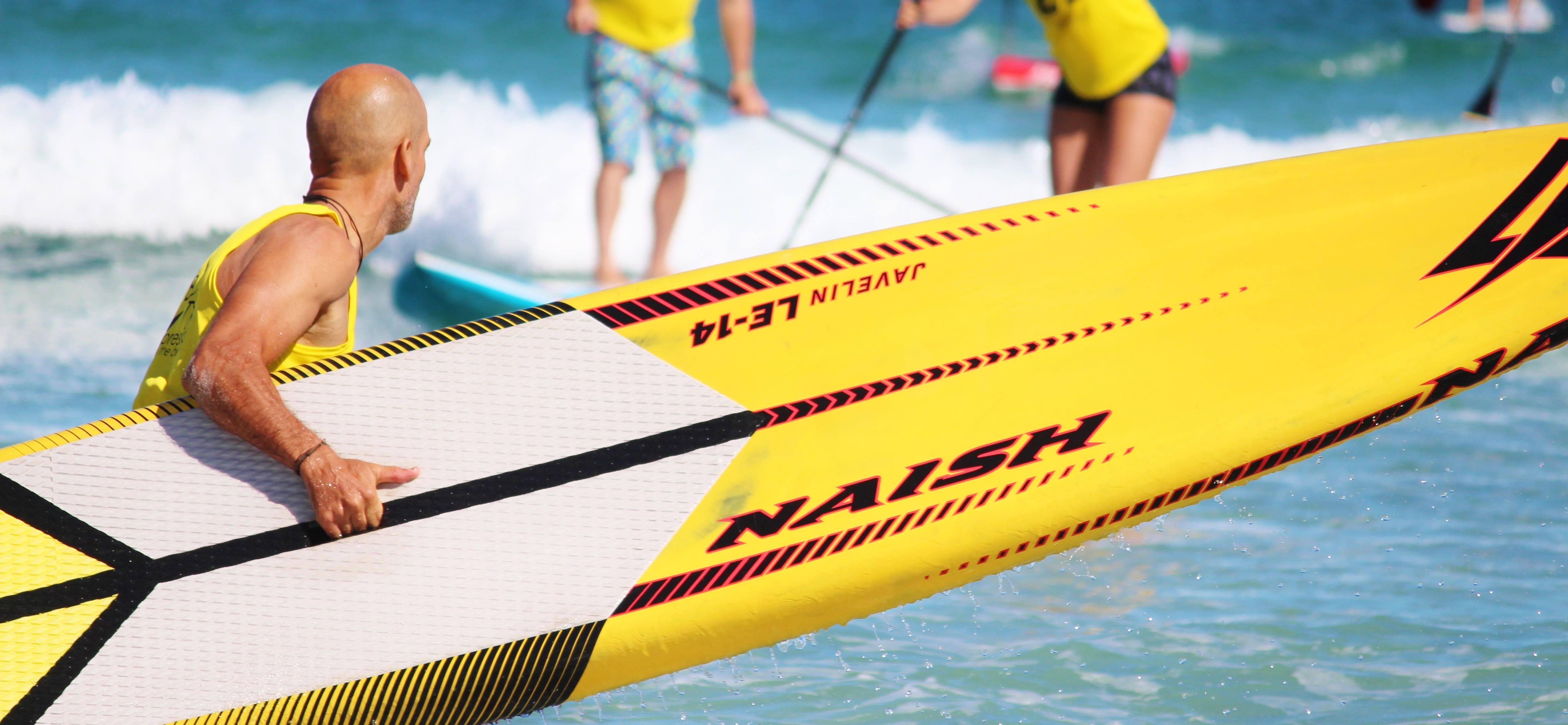 water sports, outdoors, men, water, beach, one person, focus on foreground, sup, trip, sea, paddle board, stand up paddling, relaxation, summer, swimming pool, HD Wallpaper