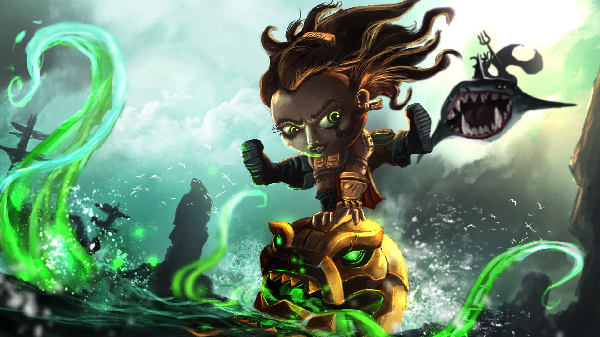1080P, Illaoi (League of Legends), League Of Legends, Video Game, HD Wallpaper