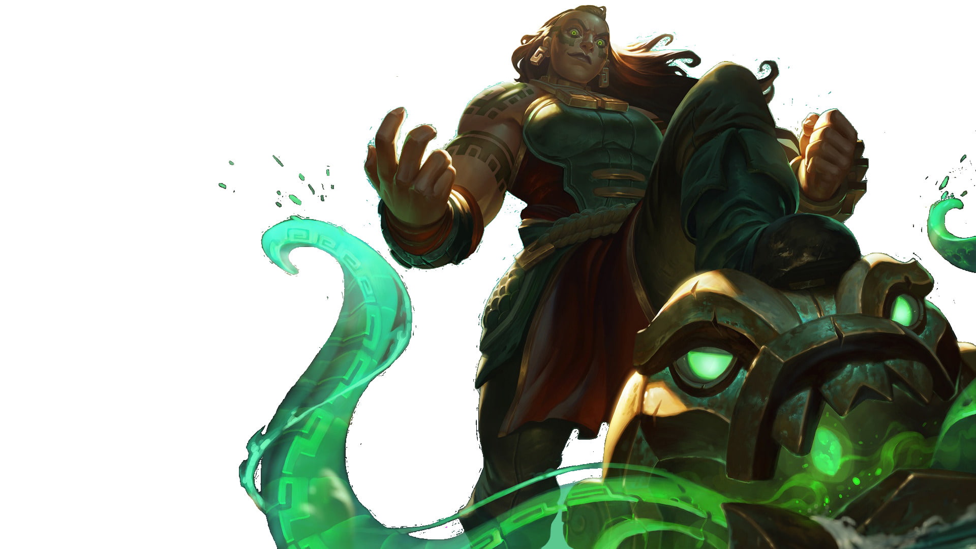 green color, creativity, no people, outdoors, the past, history, art and craft, Illaoi (League of Legends), nature, architecture, representation, statue, HD Wallpaper