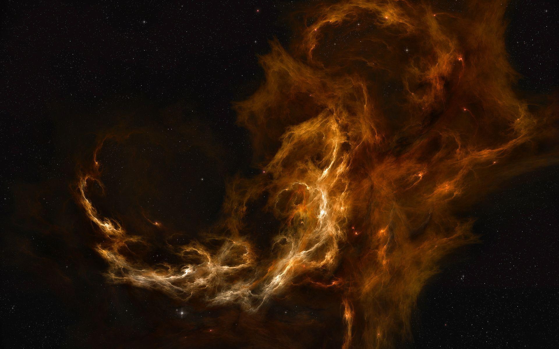universe, cosmic, space, 1080P, 1920x1200, nebula, illustration, star, fire, galaxy, HD Wallpaper