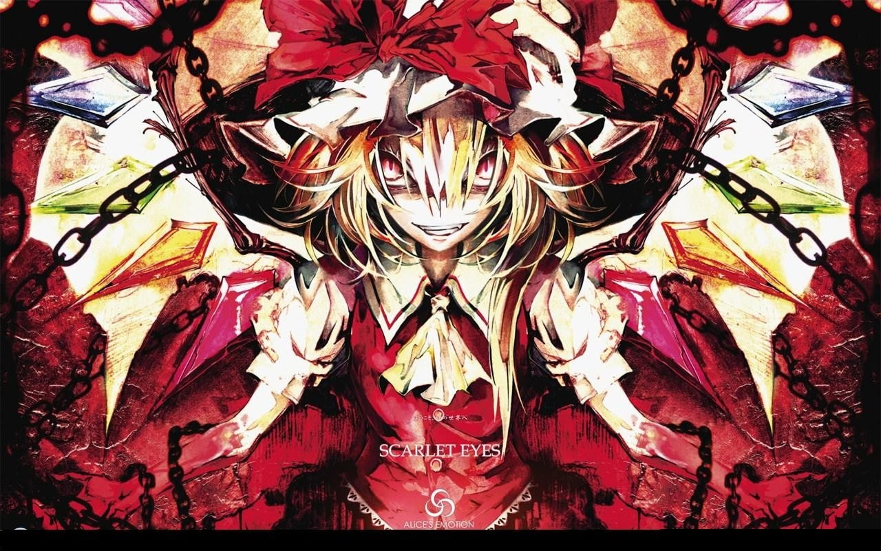 akira, Video Games, video, 720P, girls, games, banpai, anime, flandre, vampires, art, scarlet, hd, Touhou, HD Wallpaper