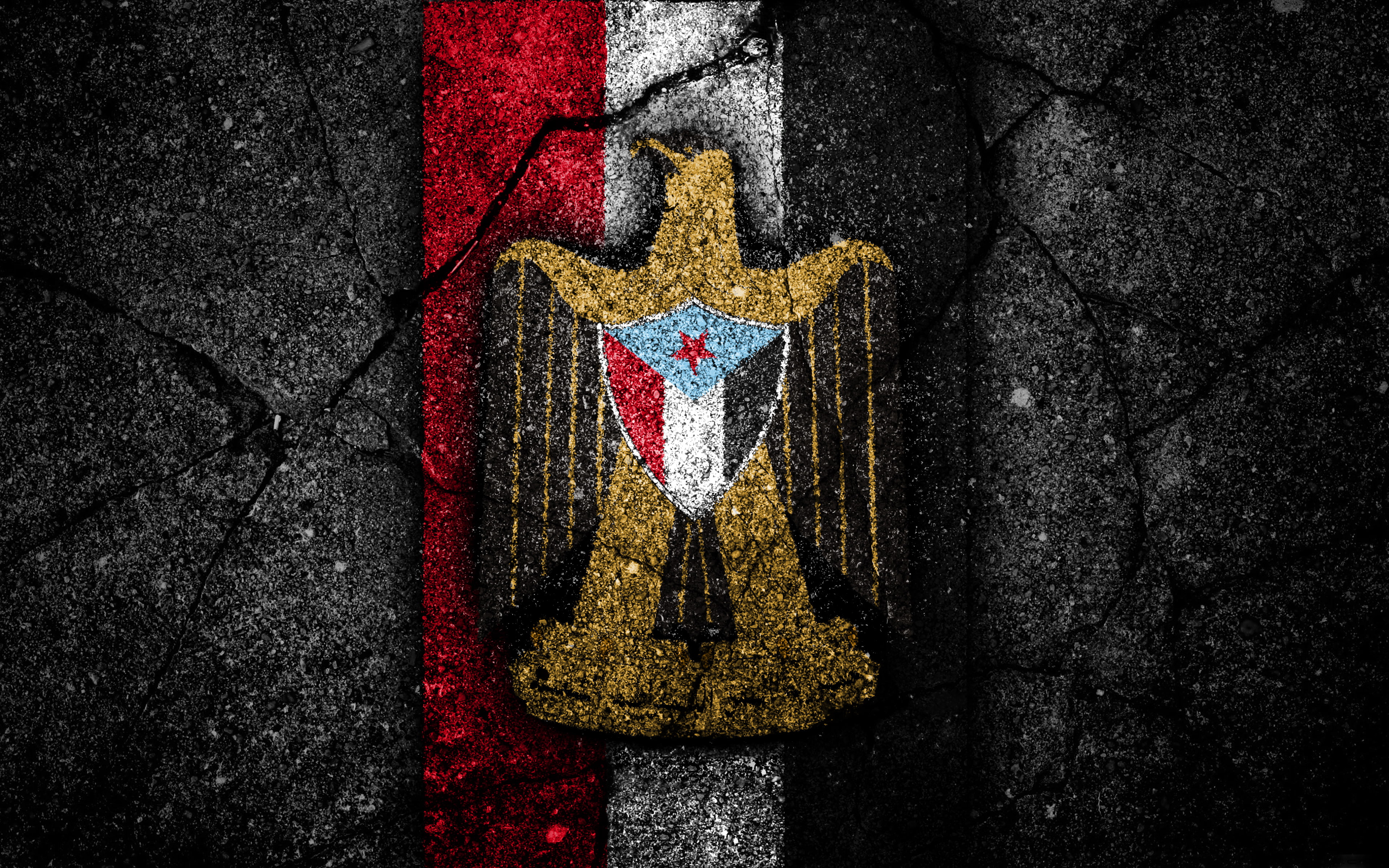 Yemen, Soccer, 4K, Yemen National Football Team, Logo, Emblem, HD Wallpaper
