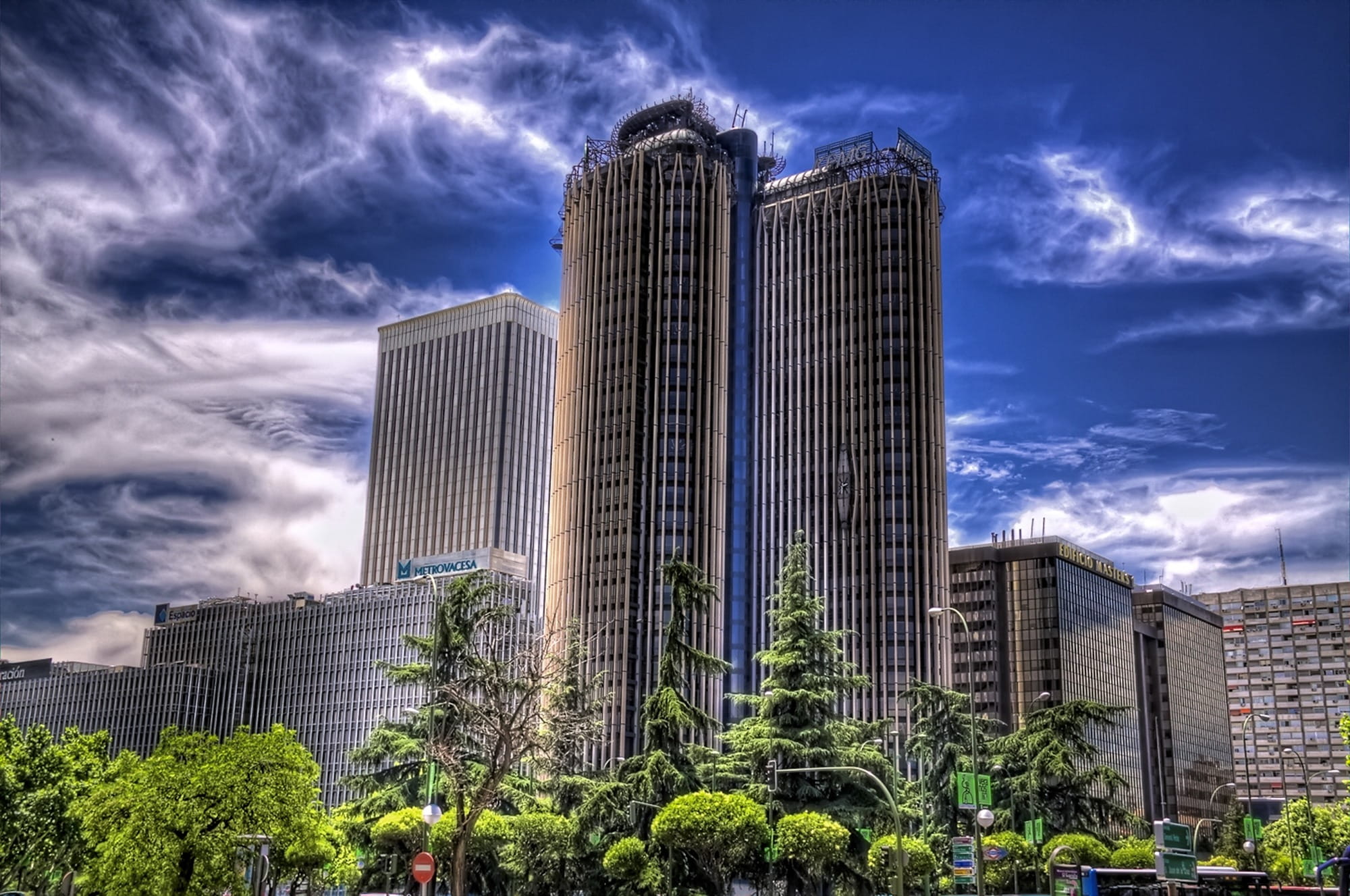 nature, travel destinations, metropole, company, office building exterior, tall - high, modern, outdoors, financial district, cloud - sky, architecture, HD Wallpaper