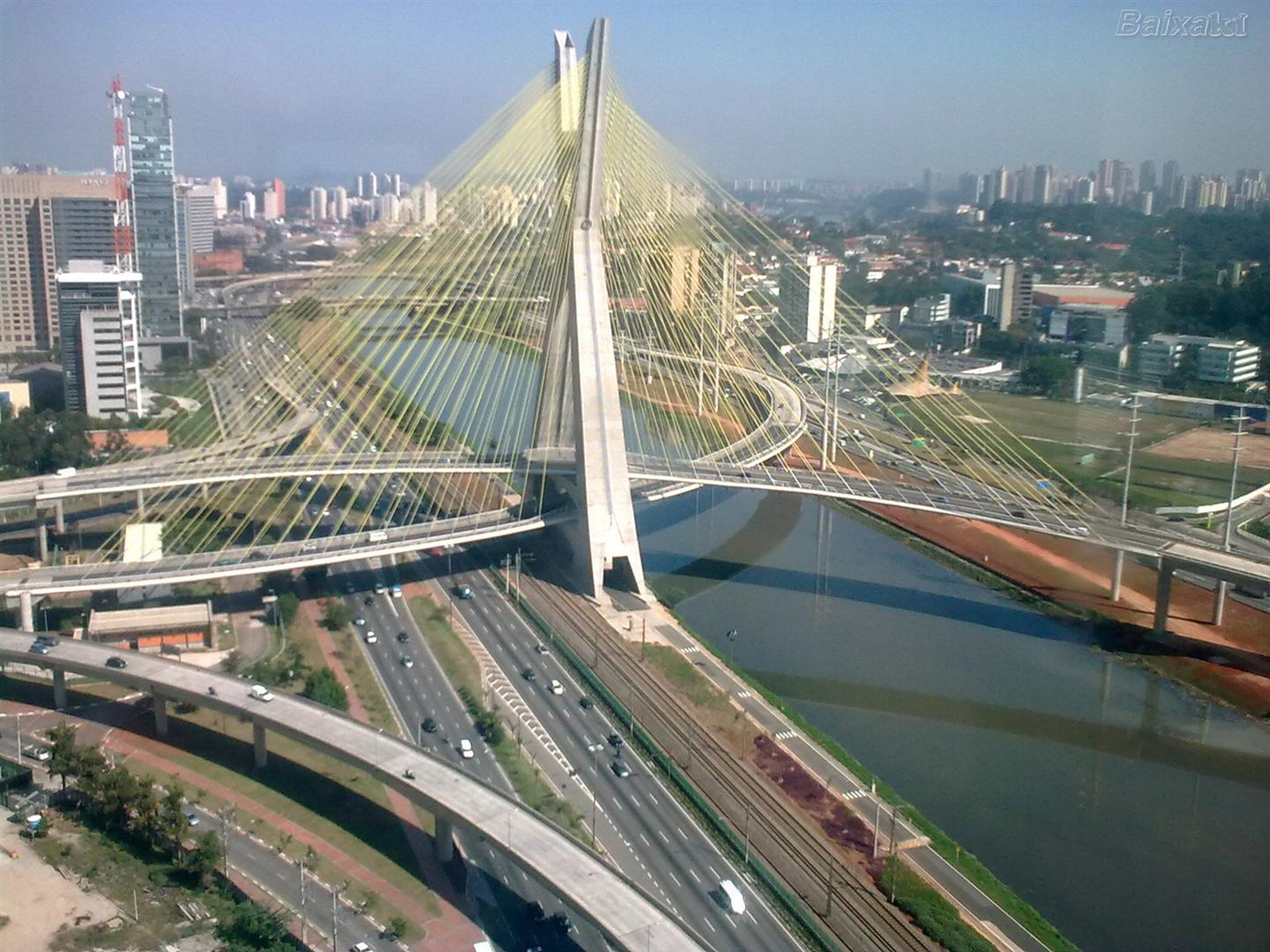 metropole, paulo, sao, architecture, urban, stayed, cable, 4K, bridge, city, landscape, brazil, HD Wallpaper