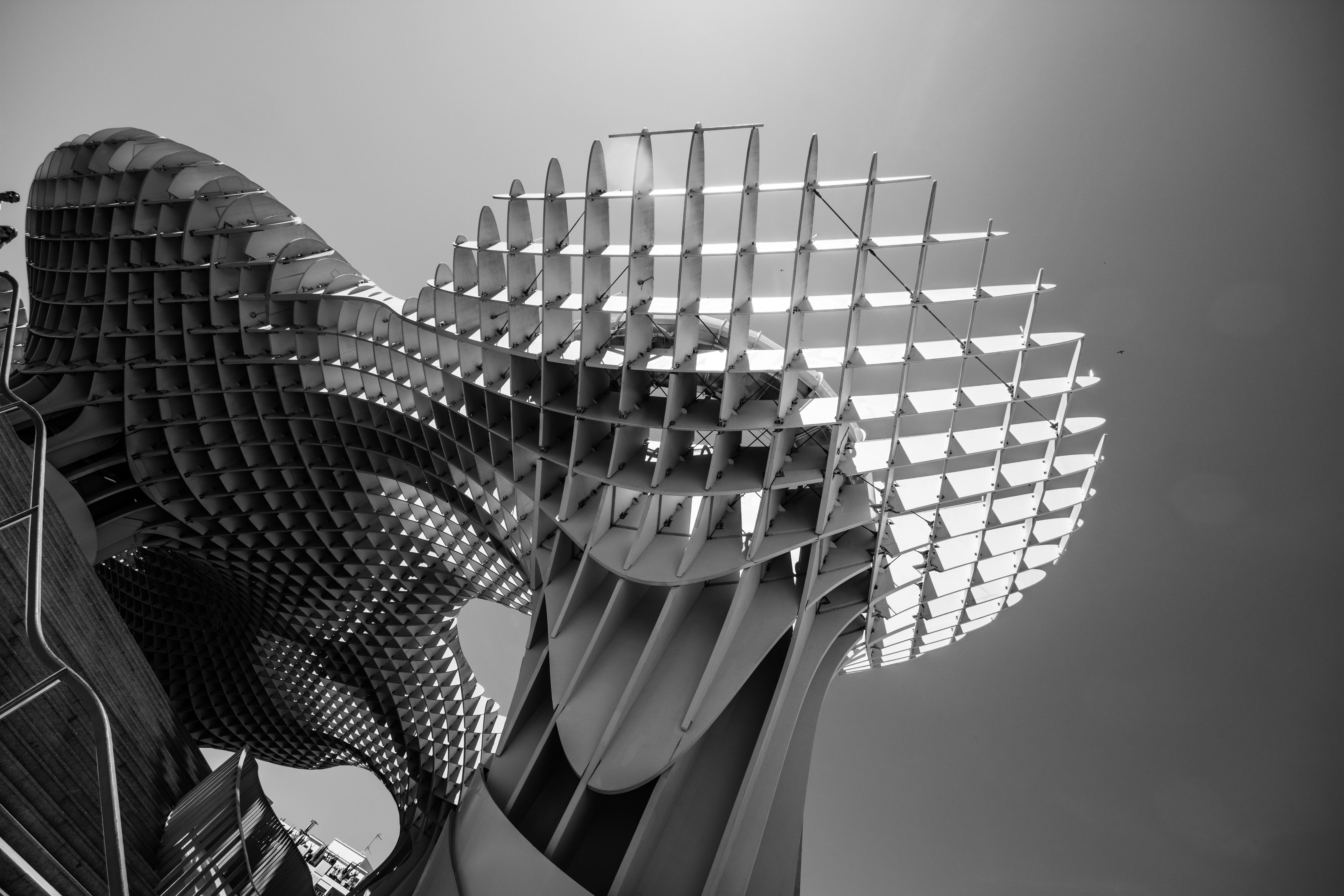 modern, Metropol Parasol, nature, skyscraper, indoors, clear sky, no people, studio shot, decoration, building, plaza de la encarnation, party - social event, HD Wallpaper