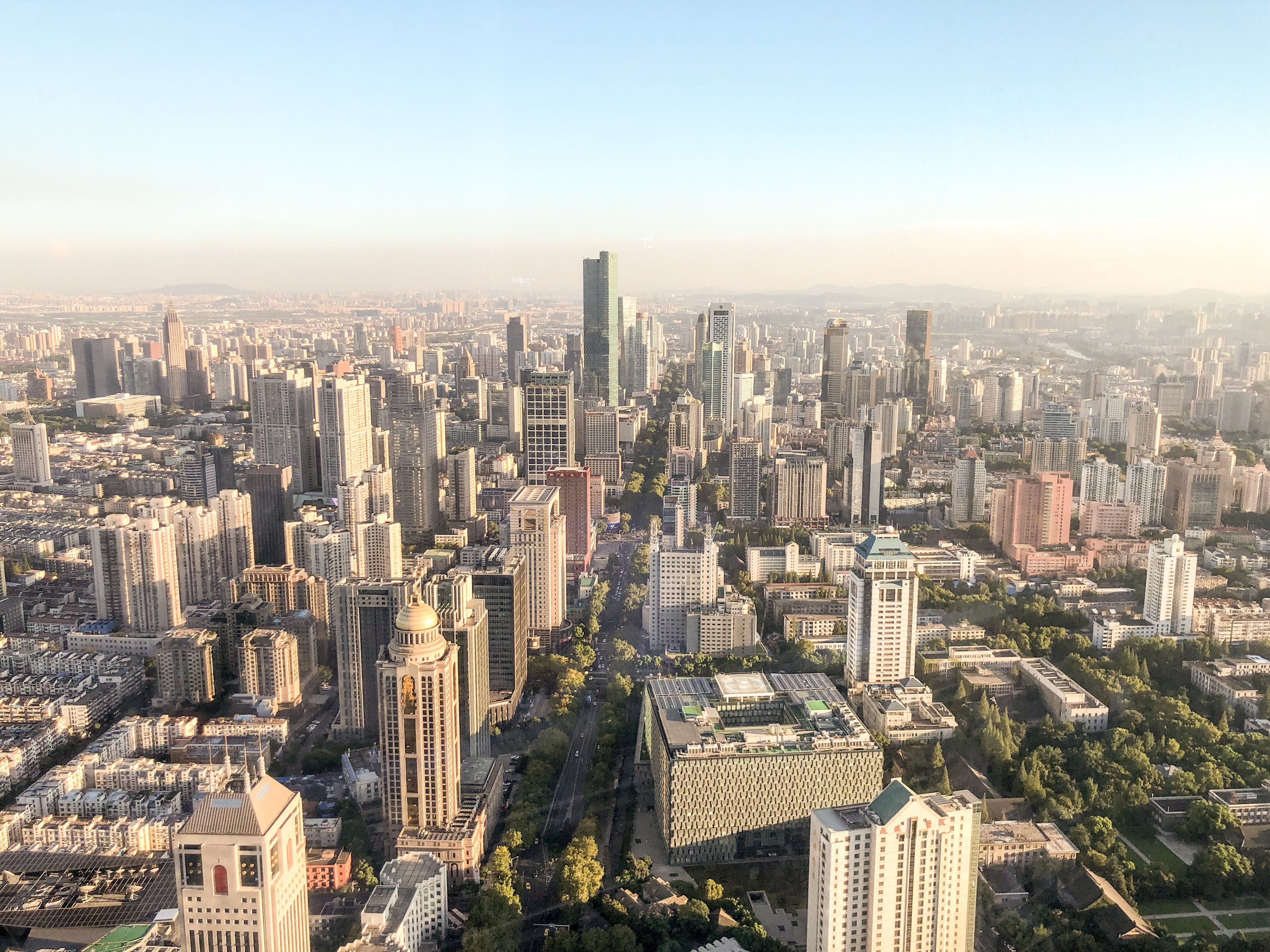 crowded, apartment, vision, outdoors, cityscape, architecture, modern, skyscraper, built structure, office building exterior, nature, sky, nanjing, city, HD Wallpaper