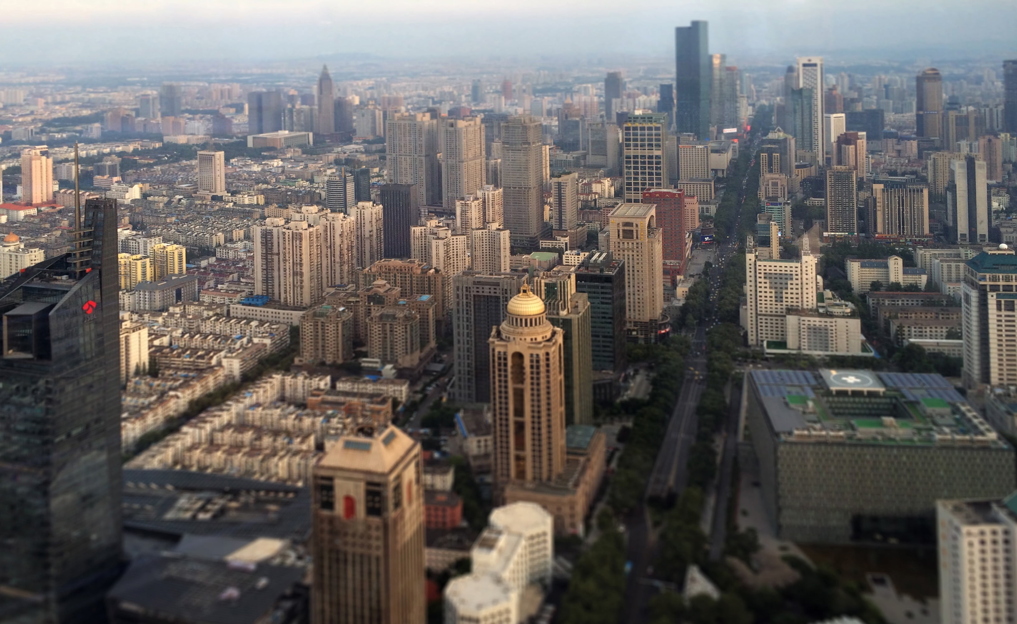 day, outdoors, tall - high, downtown district, 2K, building, urban skyline, photography, modern, aerial view, cityscape, travel destinations, skyscraper, HD Wallpaper
