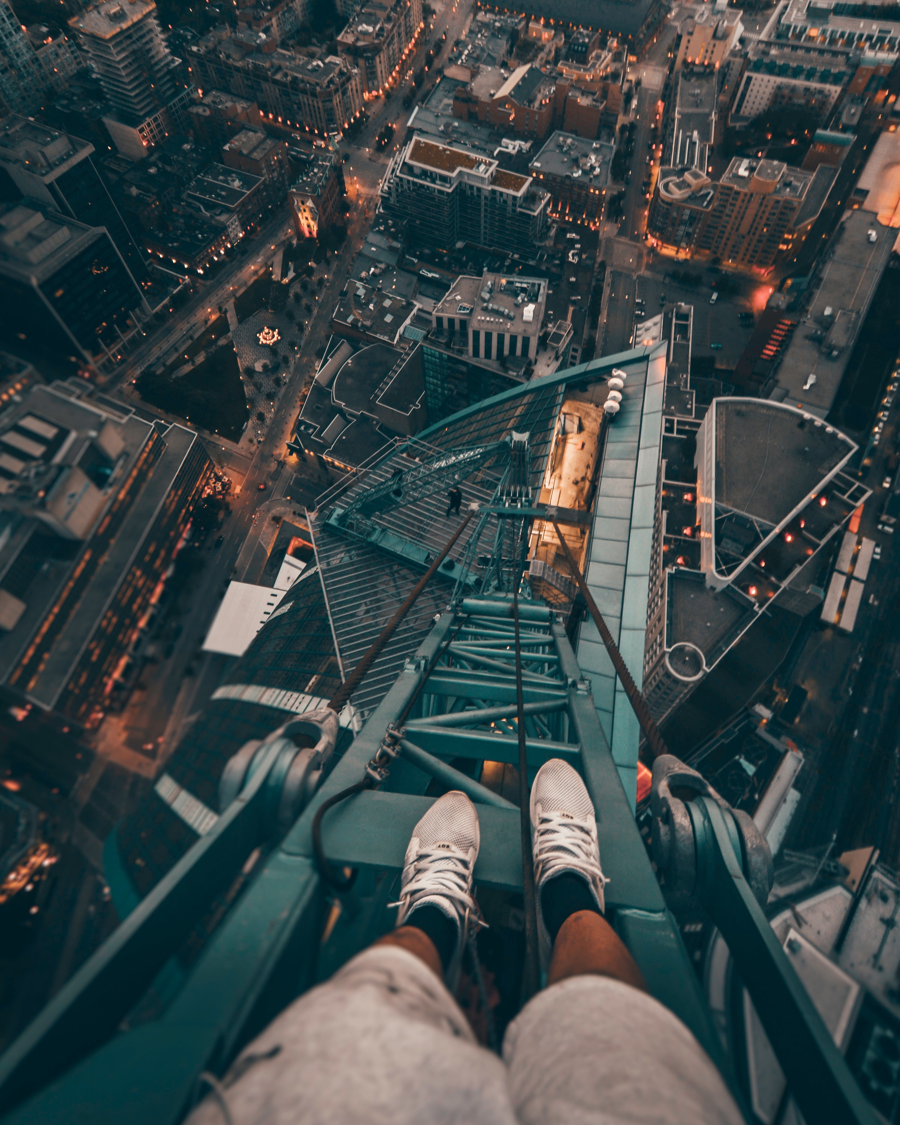 street, built structure, high angle view, architecture, 2K, human body part, birds eye view, cityscape, shoe, transportation, men, office building exterior, Phone HD Wallpaper