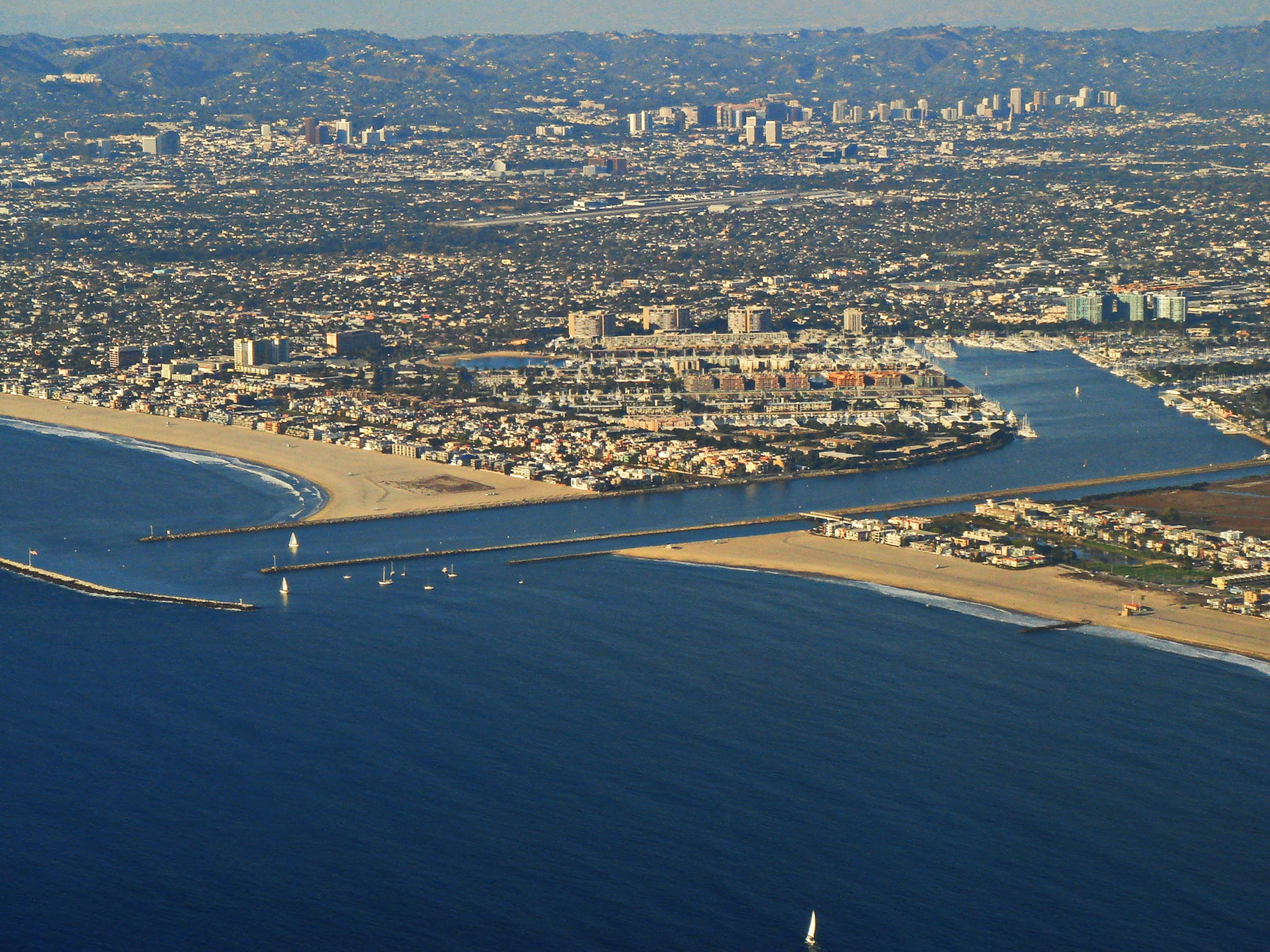 built structure, california, cityscape, water, building, aerial, nautical vessel, downtown, urban, high angle view, landmark, no people, building exterior, HD Wallpaper