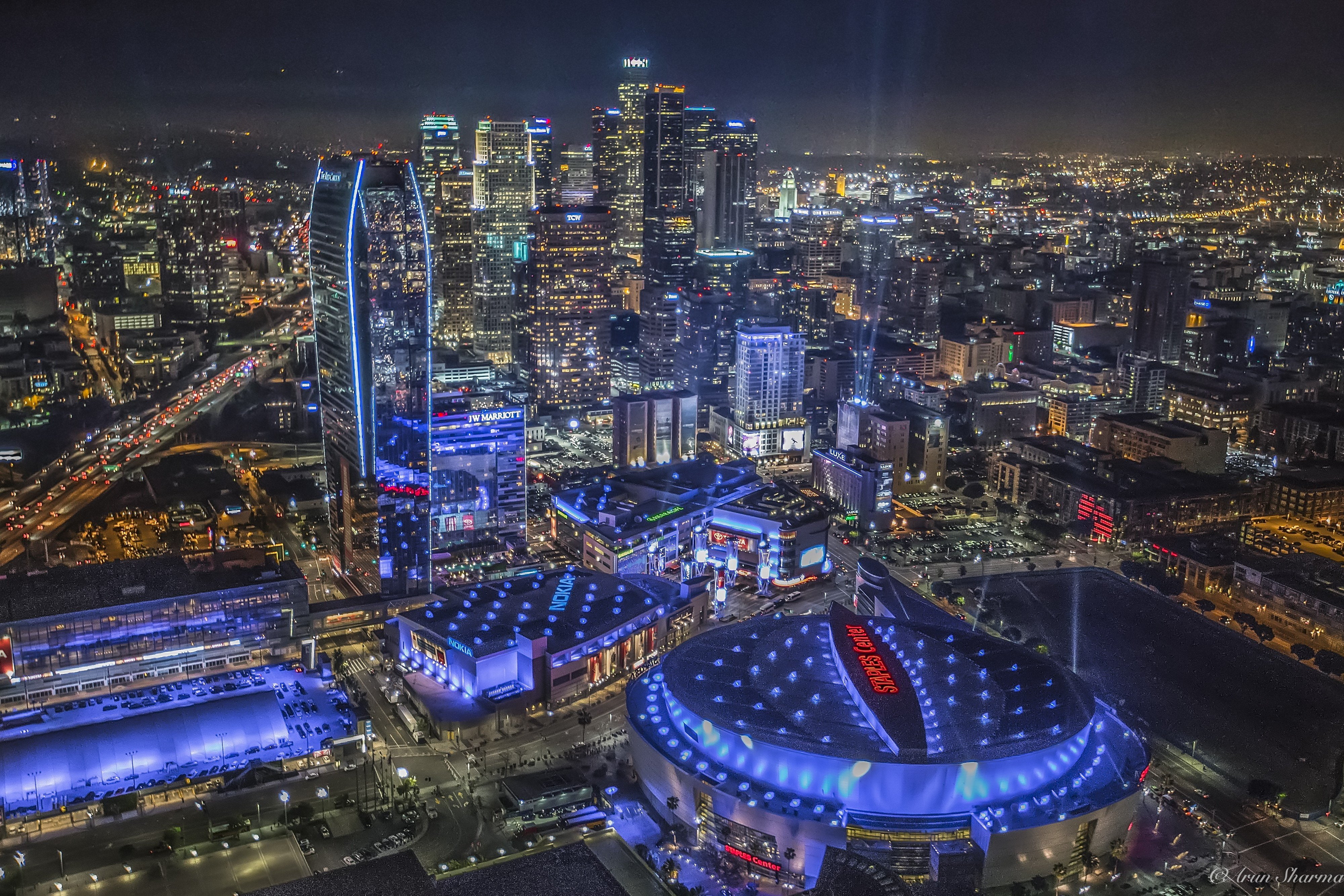 los angeles, 4K, downtown, HD Wallpaper