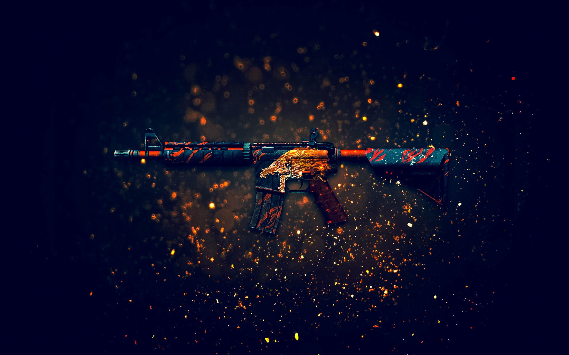 Counter-Strike: Global Offensive, 1080P, M4A4, HD Wallpaper