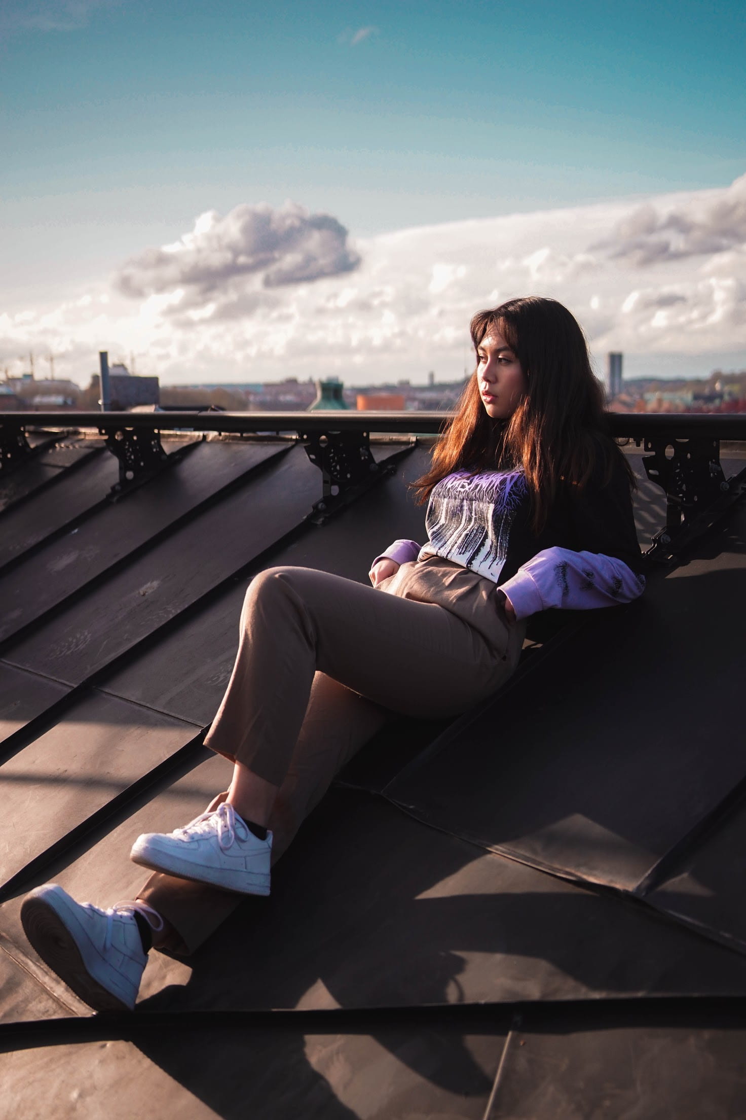 portrait, unsplash, sky, adult, leisure activity, outdoors, sweden, women, casual clothing, person, vintage, relaxation, young women, lying, trendy, day, Phone HD Wallpaper