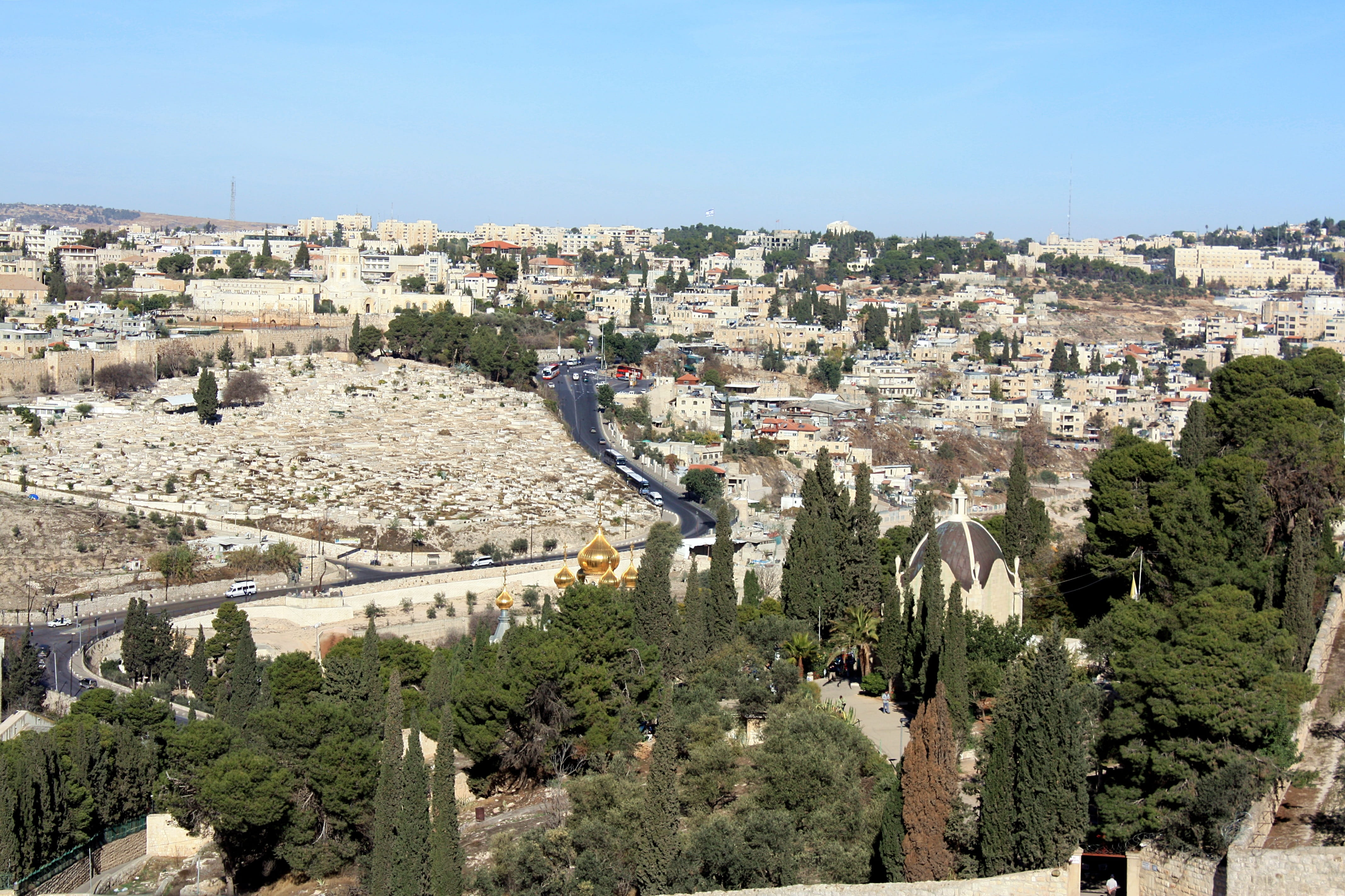 cityscape, the old town, sky, church, nature, pilgrimage, old, Jerusalem, plant, built structure, city, building, ancient, high angle view, residential district, HD Wallpaper