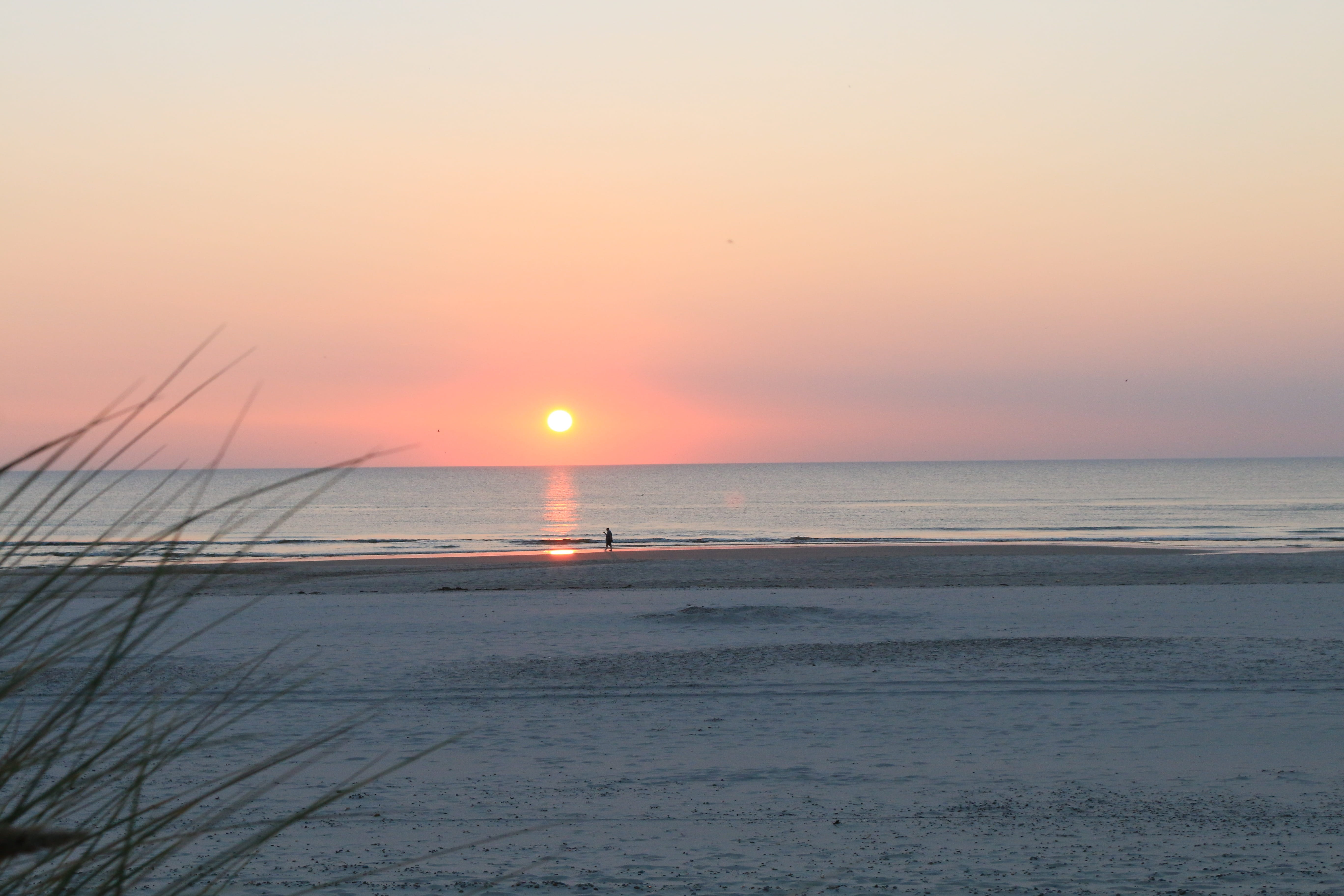 Sand, scenics, sunset, conciousness, water, sun, Dune, Wind, Cloud, yoga, seashore, nordfriesland, north sea, stones, no people, non-urban scene, nature, HD Wallpaper