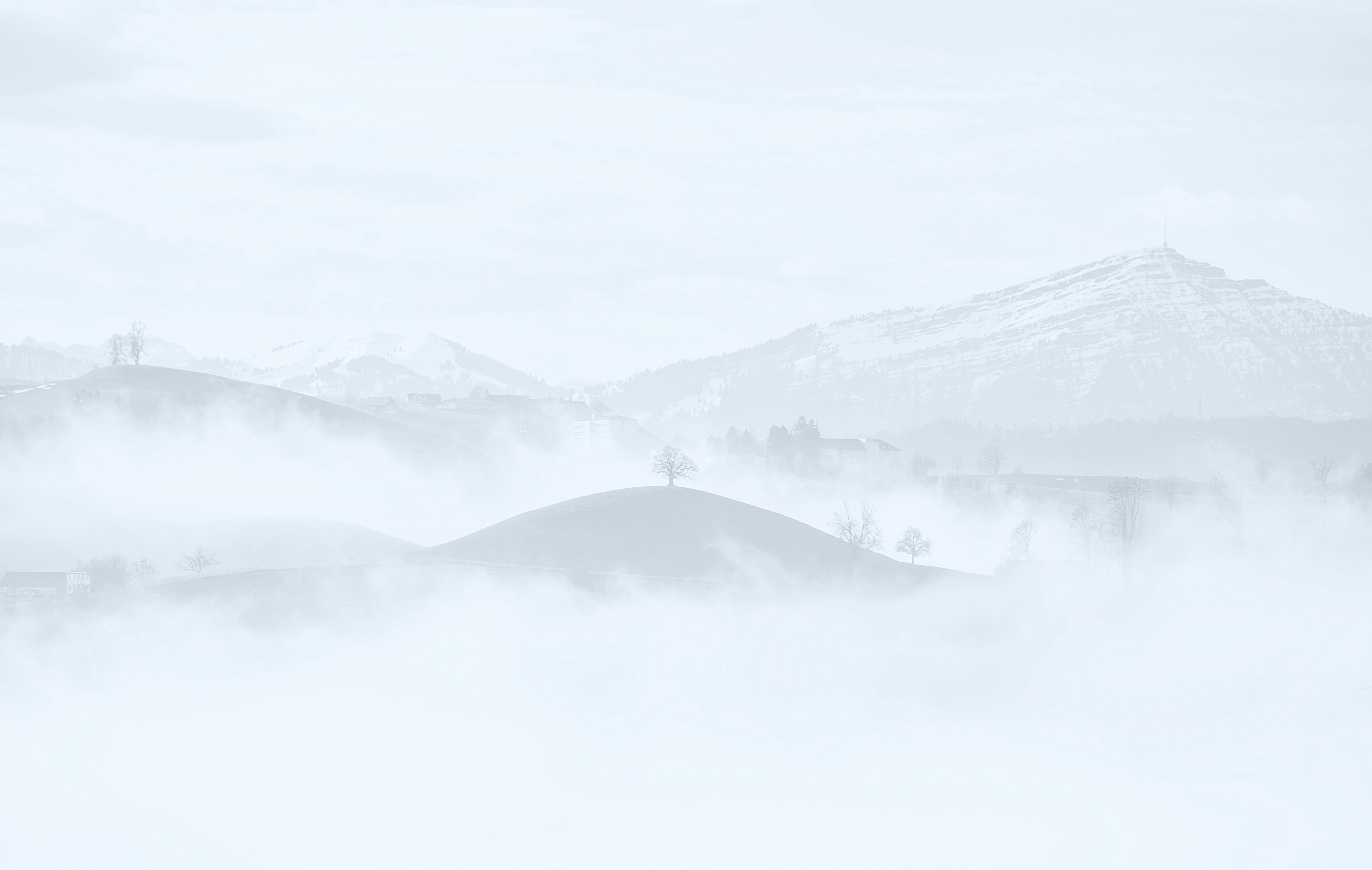 clear, covered, snow, outdoors, mountains, environment, tranquility, alp, background, winter, beauty in nature, cloud, mountain, landscape, fog, scenics - nature, HD Wallpaper