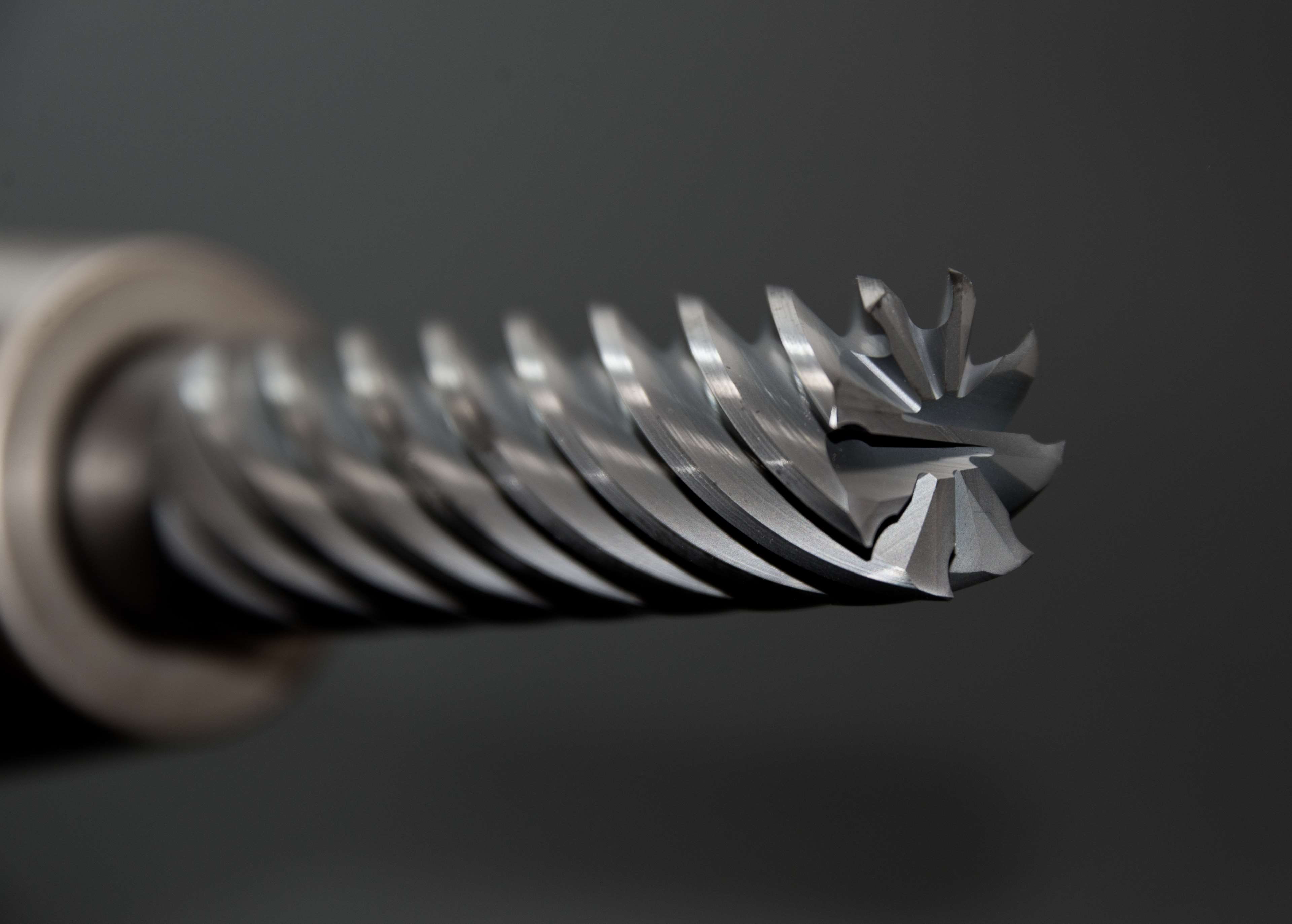 close-up, 4K, power tool, metal, drilling head, copy space, selective focus, black background, steel, drill, animal representation, origami, pattern, no people, HD Wallpaper