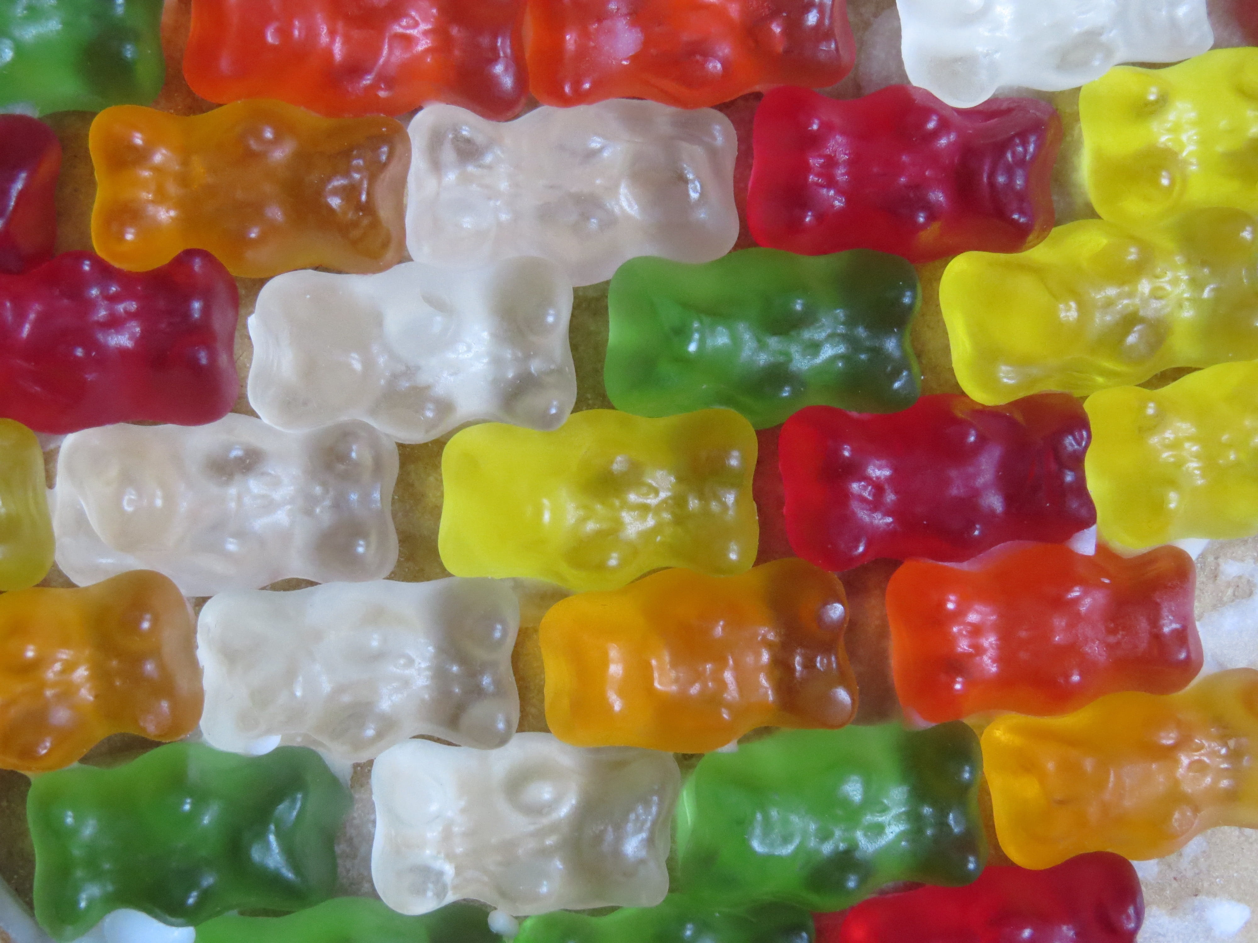 temptation, red, vegetable, healthy eating, close-up, food, backgrounds, still life, no people, abundance, Gummi Bears, white, wellbeing, unhealthy, multi colored, HD Wallpaper