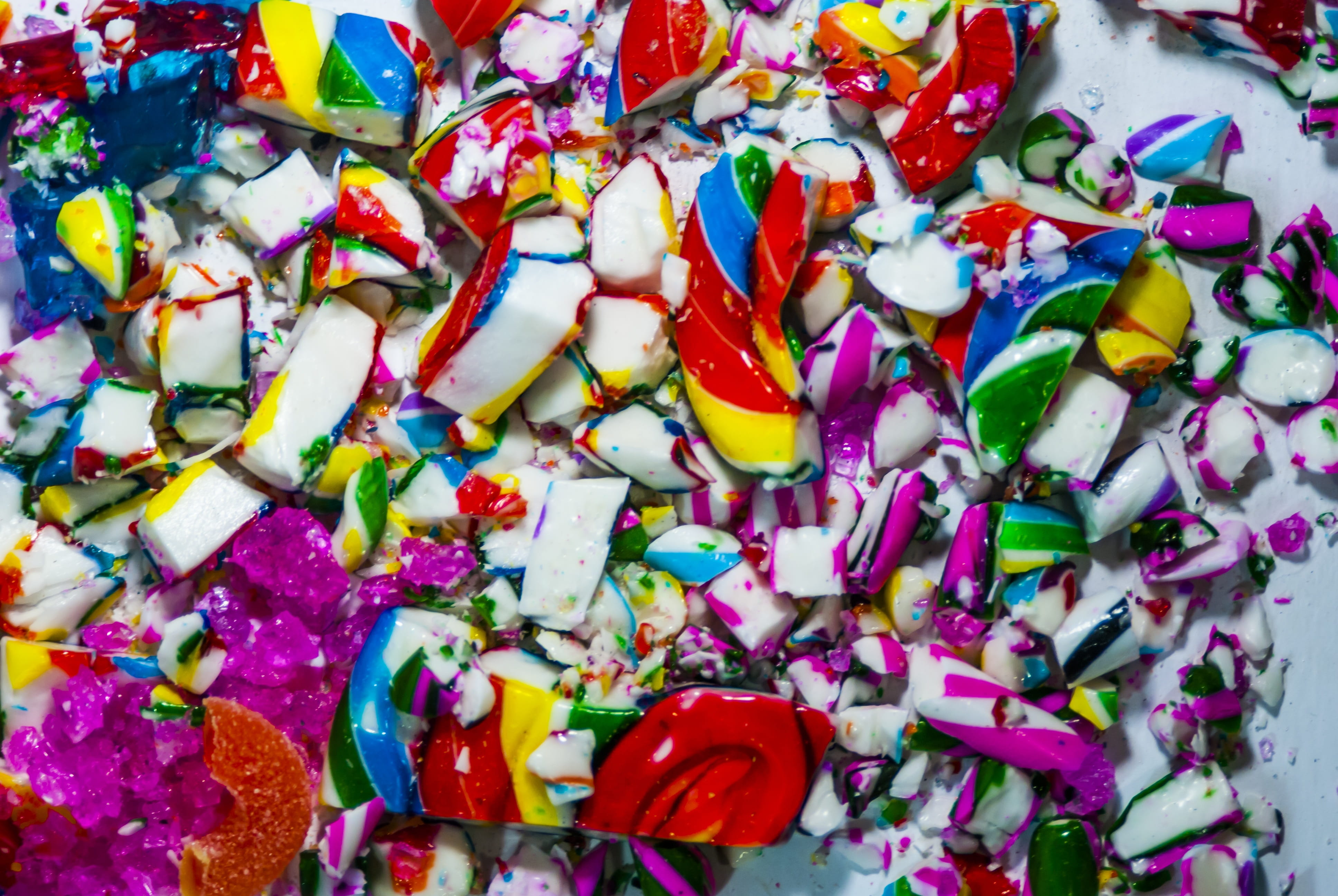 texture, freshness, indoors, sweet food, gummy bears, backgrounds, indulgence, color, Sugar, choice, Candies, candy cane, temptation, still life, large group of objects, HD Wallpaper