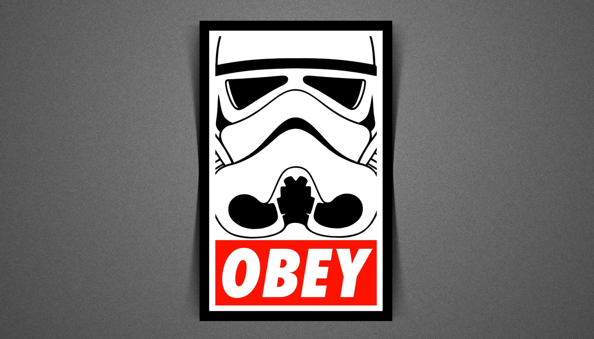star wars, no people, stormtrooper, male likeness, studio shot, warning Sign, computer Graphic, built structure, obey, design, 1080P, female likeness, HD Wallpaper