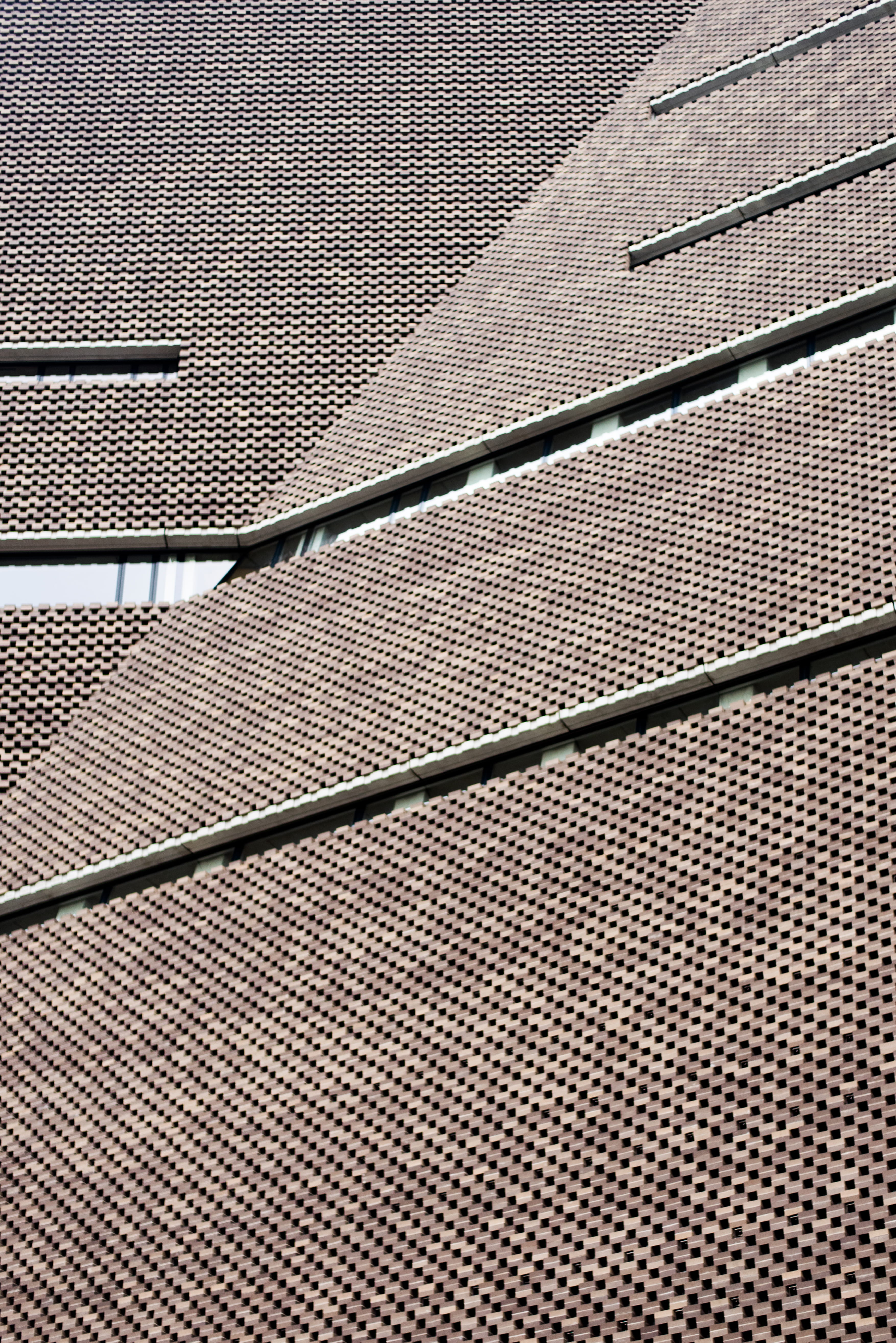 textured, uk, architecture, high angle view, nature, built structure, london, design, pattern, modern, art, tate modern, roof tile, 5K, outdoors, the tate, Phone HD Wallpaper
