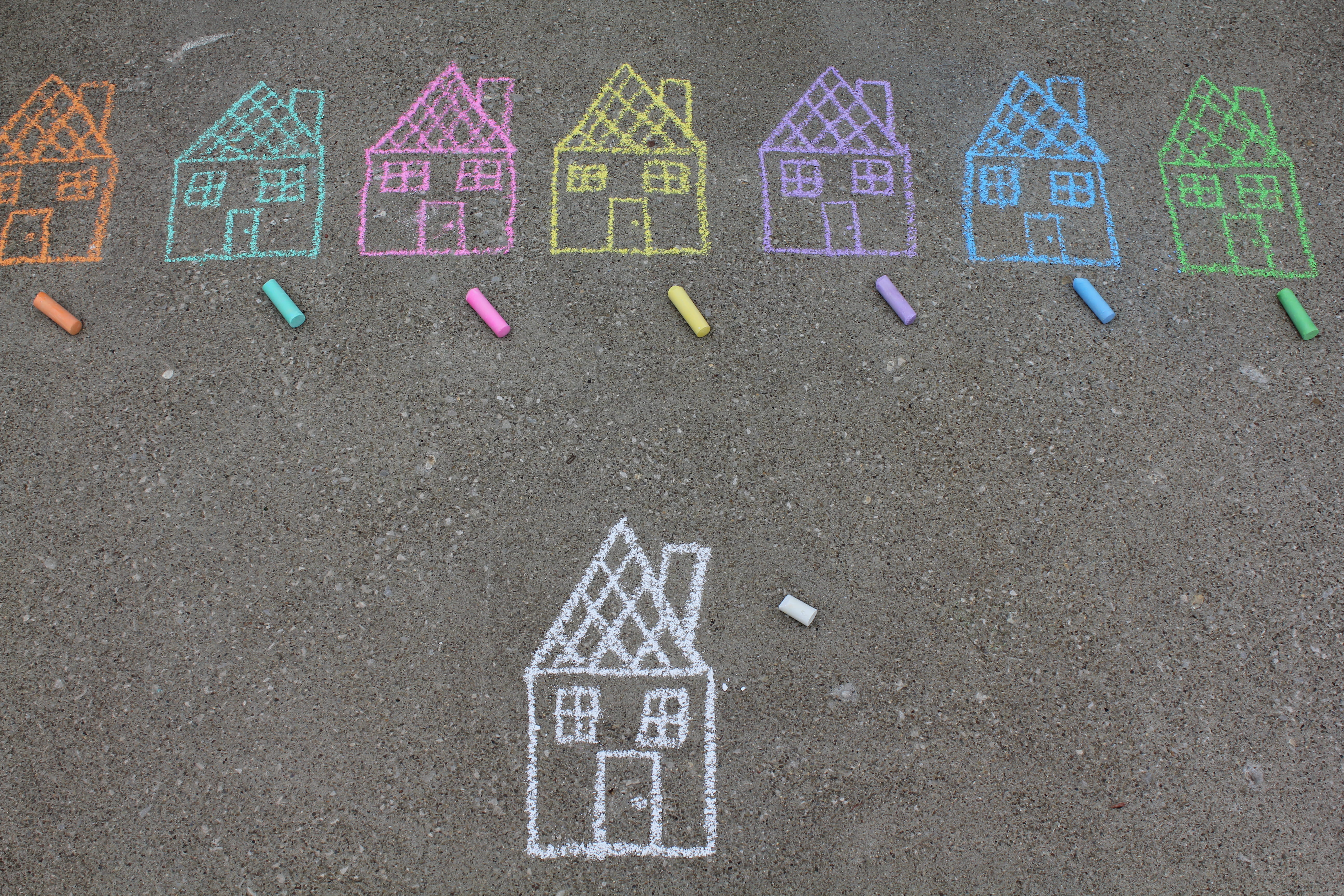 word, drawing - art product, childhoo, row, art, communication, surface, colour, art and craft, chalk, color, text, street, outdoors, home decor, number, HD Wallpaper