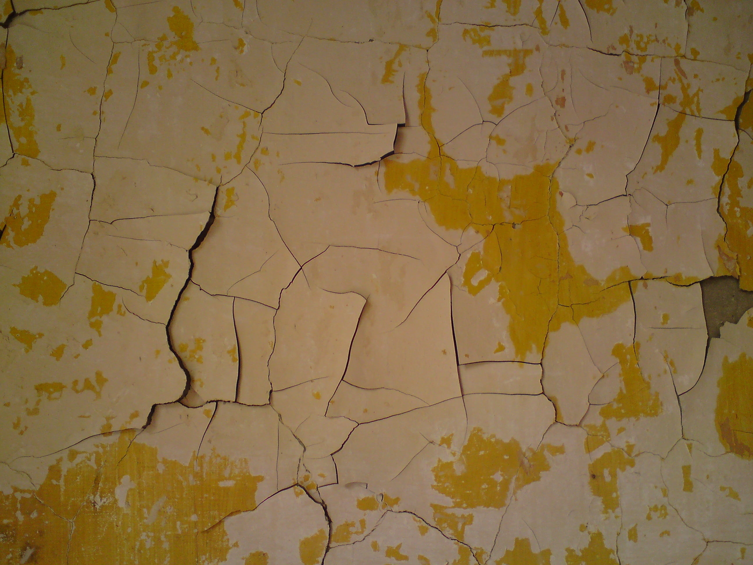close-up, dirty, cracked, yellow, textured effect, paint, abstract, wall, textured, full frame, bad condition, backgrounds, color, map, peeling off, peeling paint, HD Wallpaper