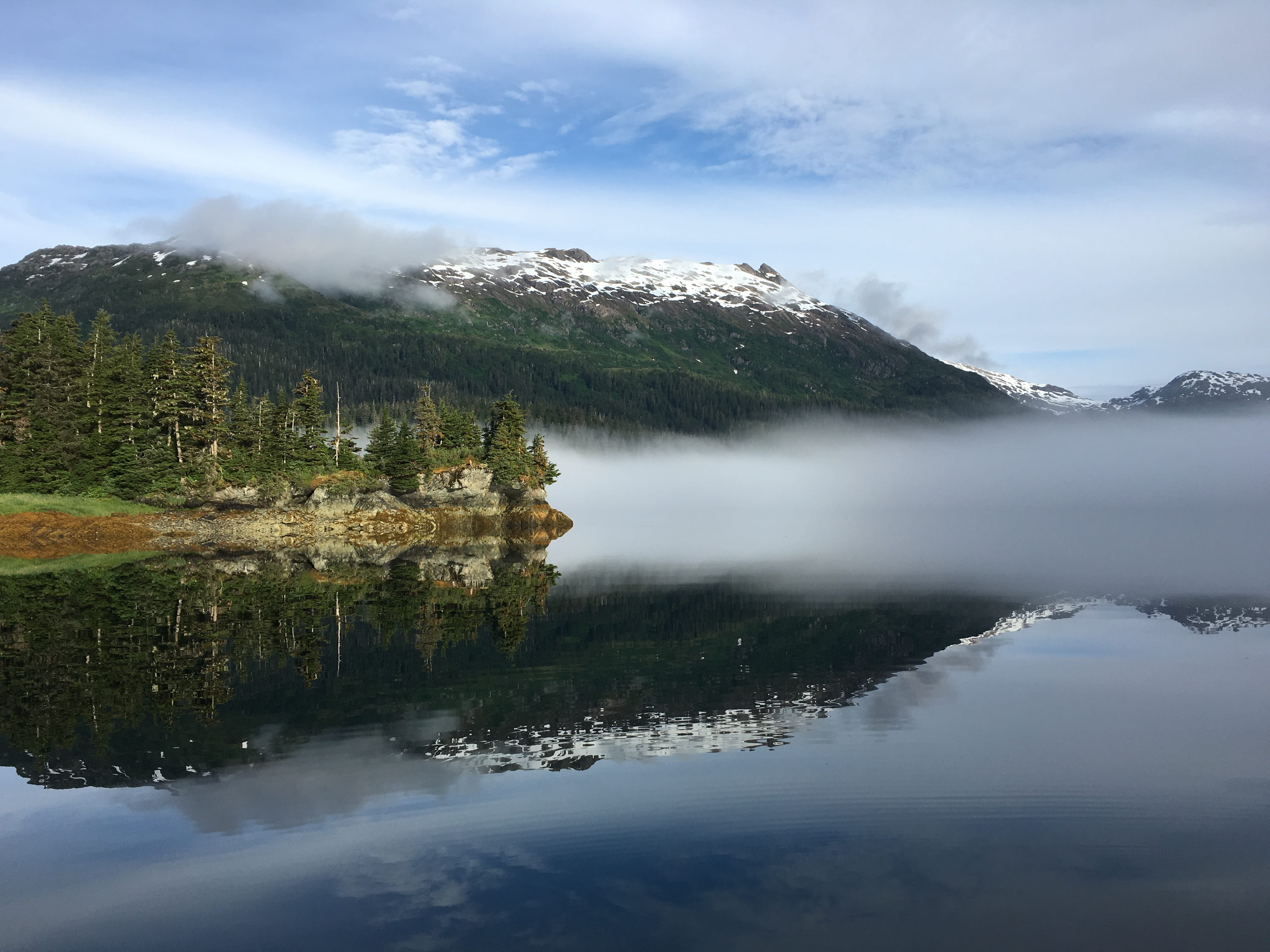 alaska, waterfront, coastline, water, scenic, 4K, reflection lake, no people, non-urban scene, idyllic, wilderness, plant, prince william sound, shore, HD Wallpaper