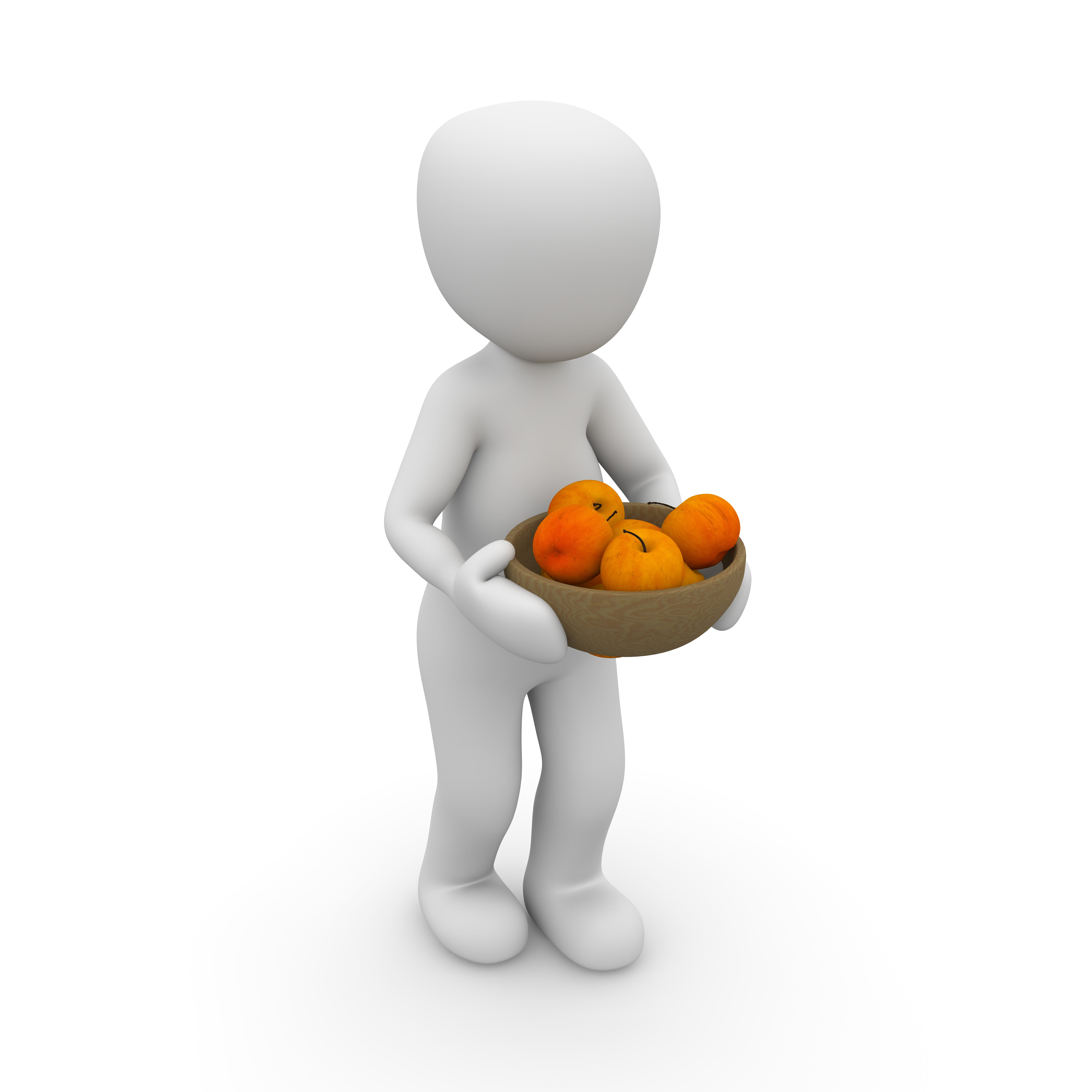human representation, eat, happy, food and drink, bless you, art and craft, nutrition, full length, 3D, healthy eating, frisch, fruit, creativity, humor, Phone HD Wallpaper