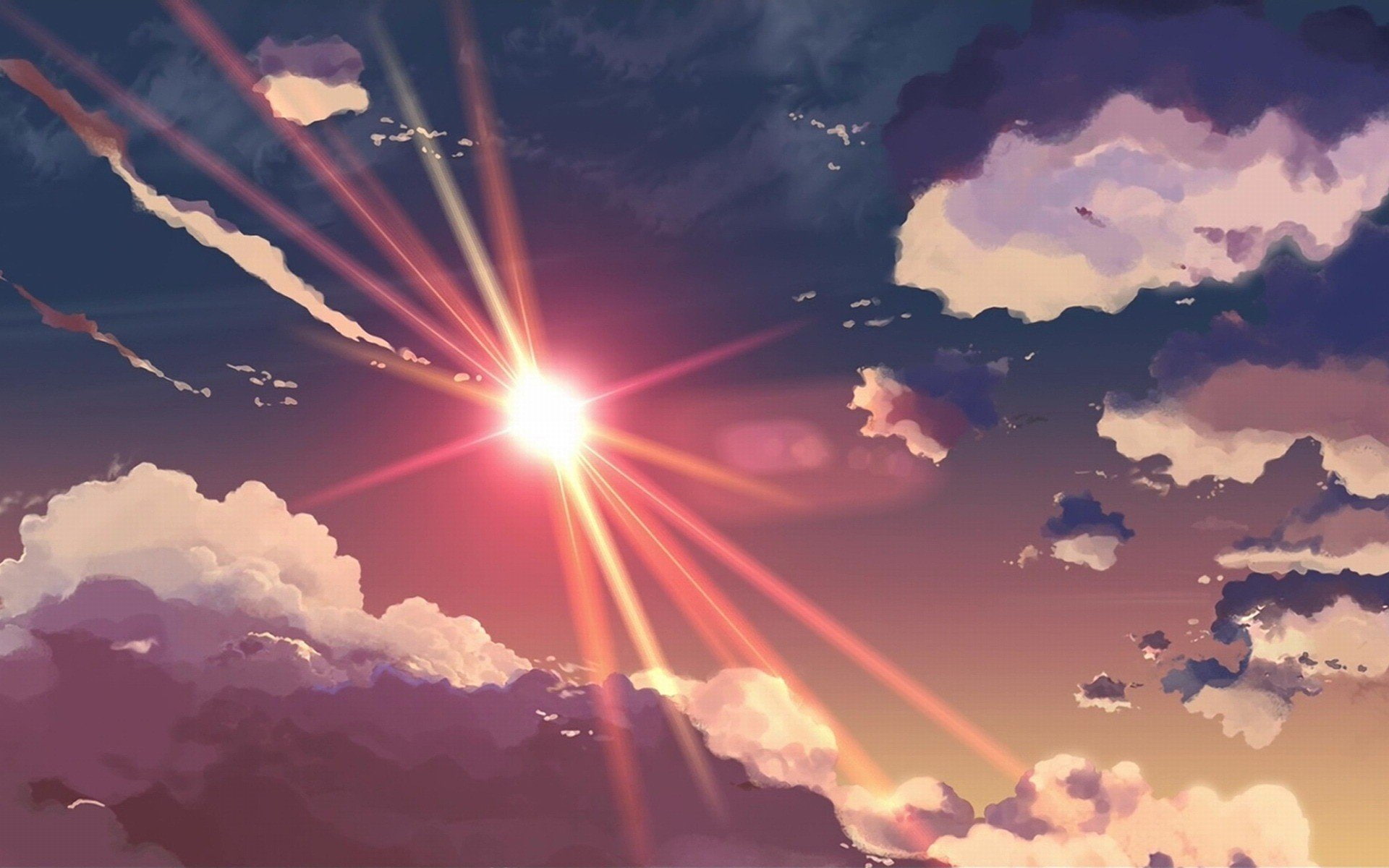 x, shinkai, entertainment, sunbeams, 1920x1200 px, s, second, rays, Shinkai, hd, artwork, sun, funny, centimeters, 5 Centimeters Per Second, art, per, px, HD Wallpaper
