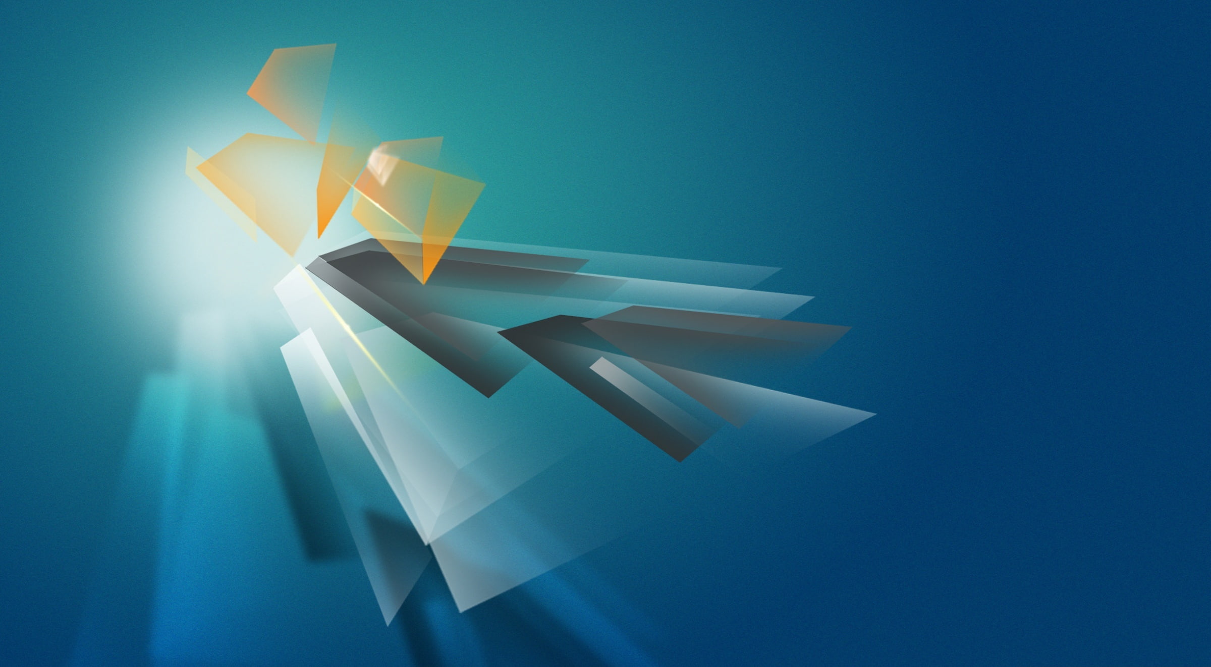 three dimensional, Abstract, business, design, luxury, blue, shape, studio shot, crystal, indoors, yellow, copy space, paper, colored background, 1080P, HD Wallpaper