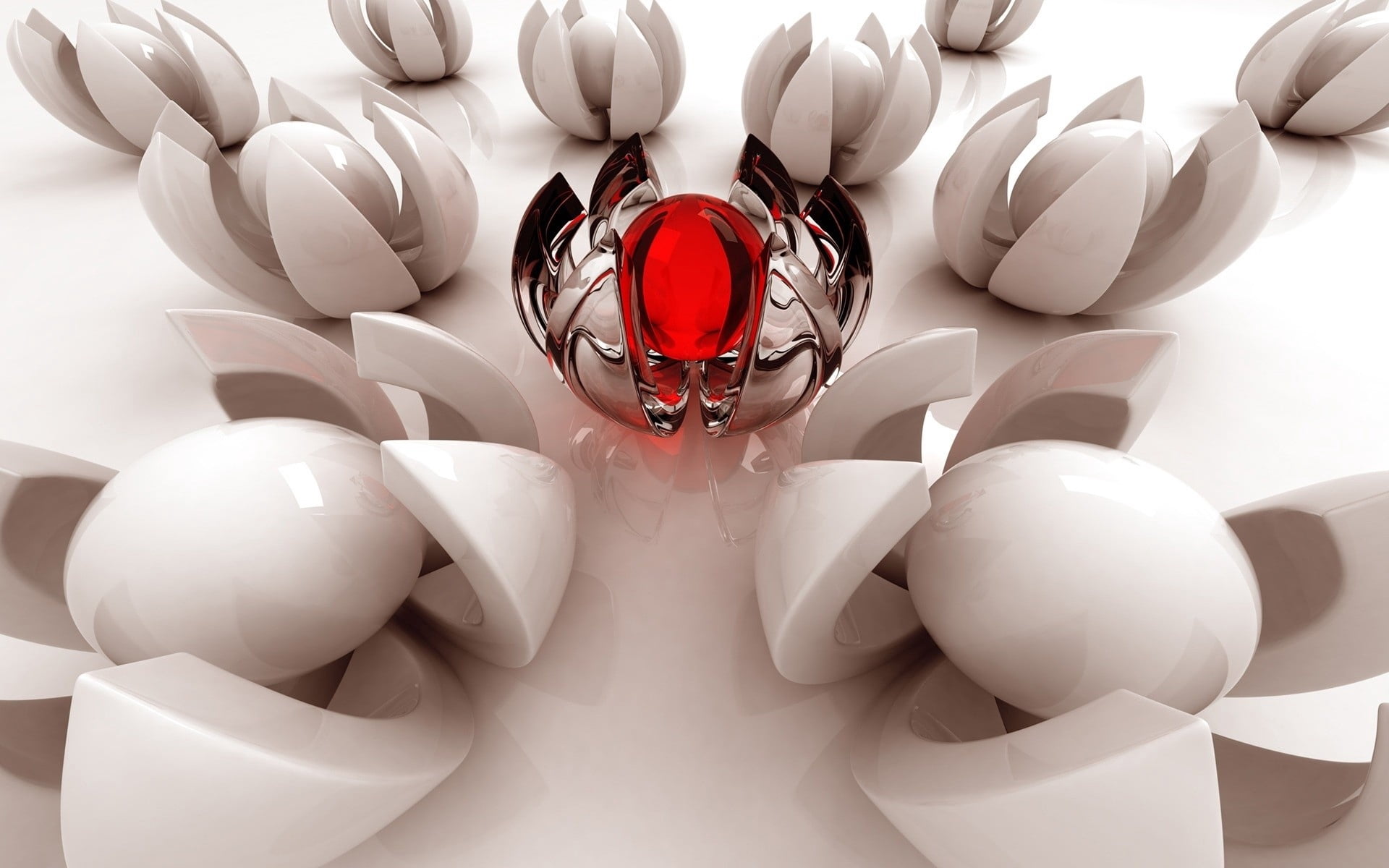 celebration, animal, close-up, sphere, balls, lot, art and craft, white, glass, success, shape, animal wildlife, design, decoration, red, shiny, insect, HD Wallpaper