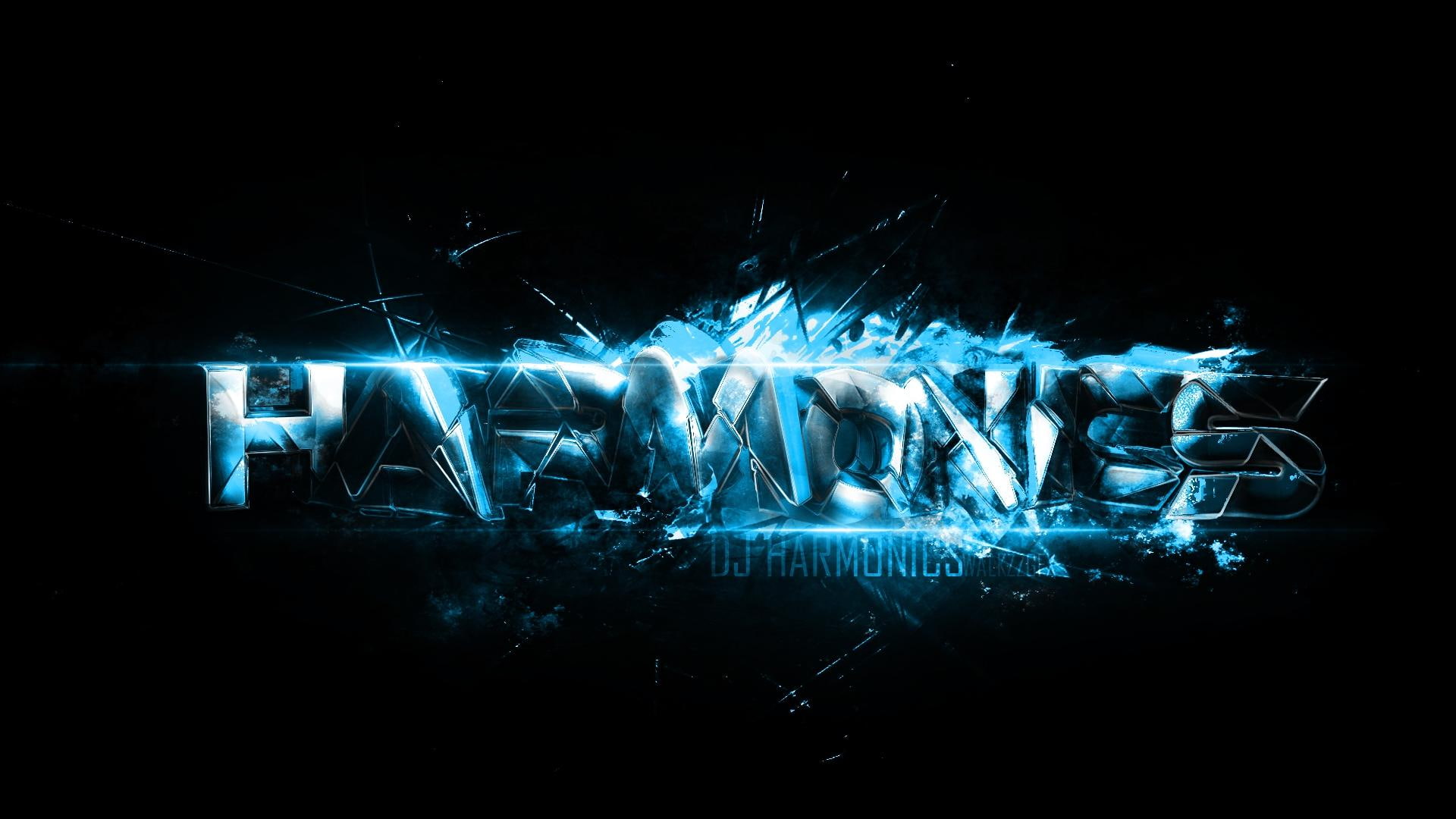 youtube, 3d and abstract, 1080P, fantasy, space, dj harmonics, techno, blue, dj, harmonics, abstract, HD Wallpaper