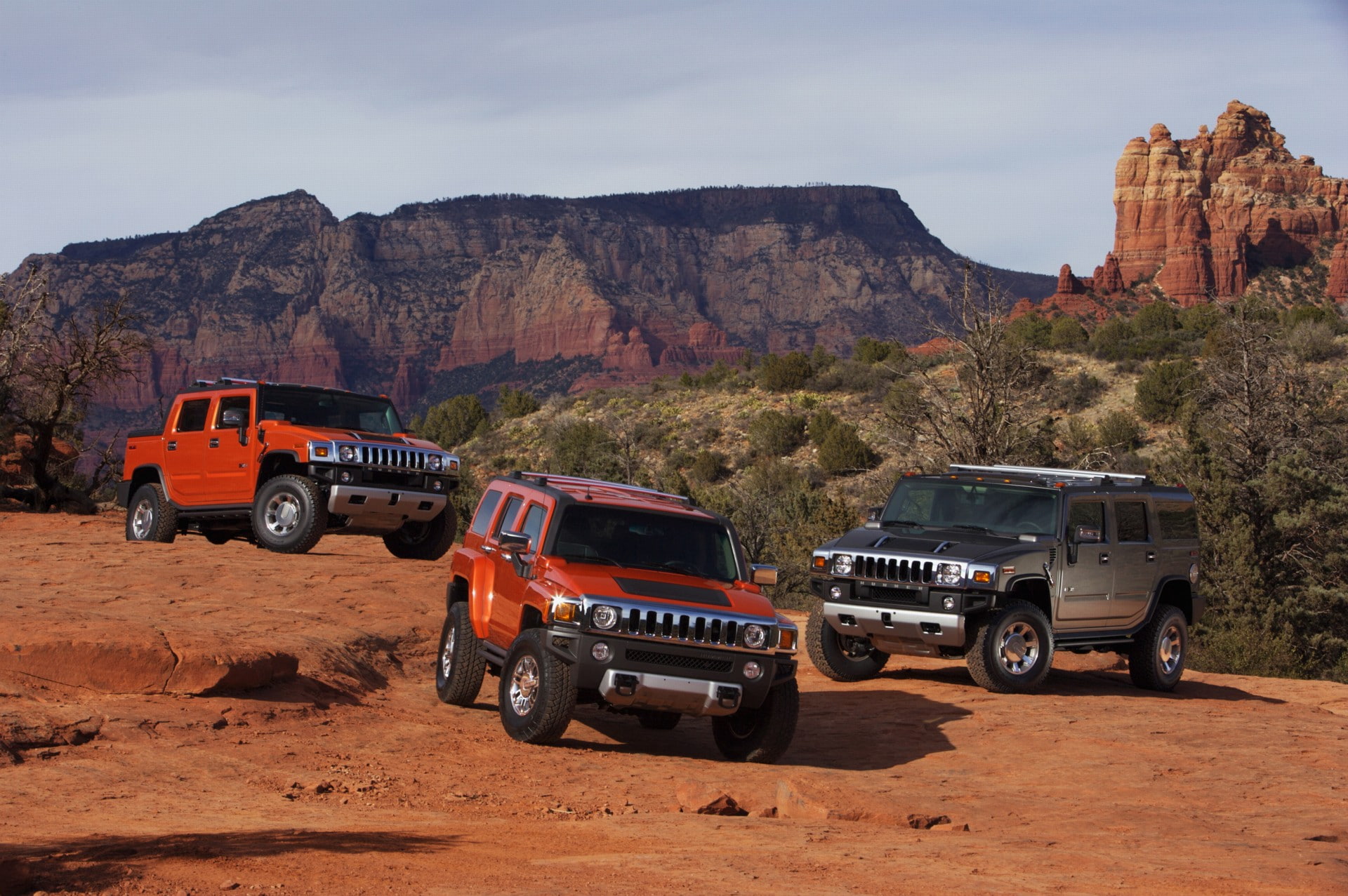 land vehicle, manu, environment, scenics - nature, h, landscape, outdoors, day, hummer, mode of transportation, desert, transportation, nature, car, mountain range, HD Wallpaper