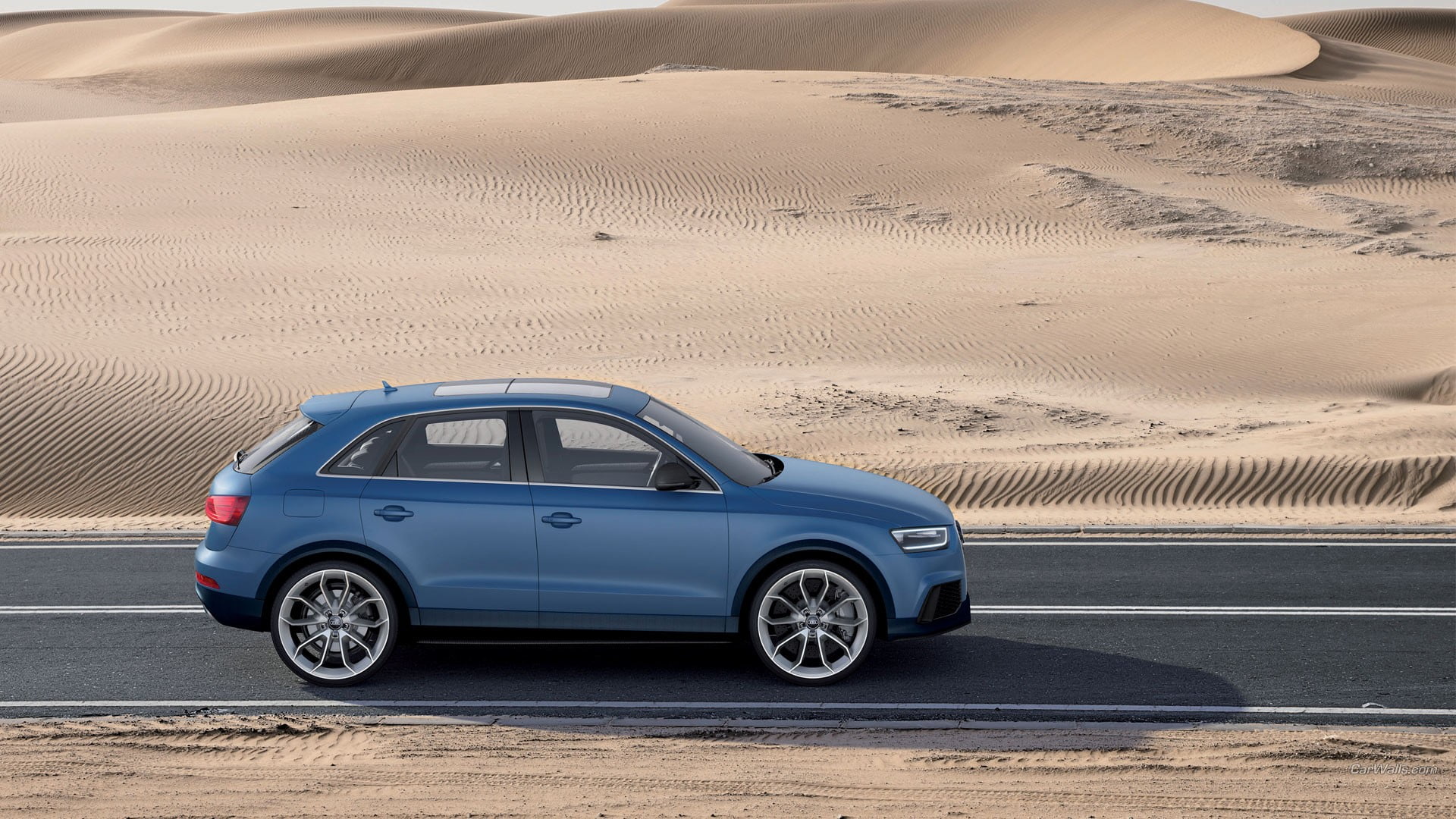 nature, car, sports utility vehicle, day, blue, sand, environment, mode of transportation, Audi Q3, land, road trip, climate, land vehicle, wheel, vehicle, HD Wallpaper